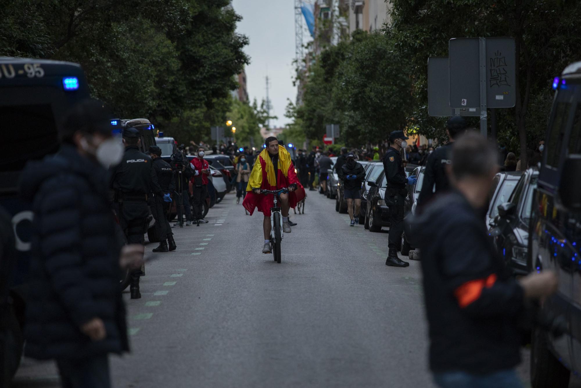 Manifestación facha contra gobierno barrio Salamanca  - 4