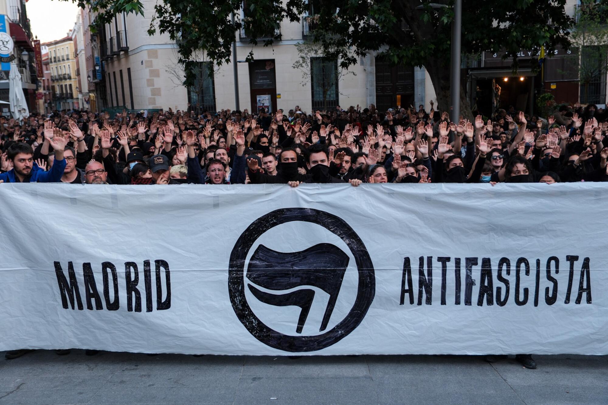 Concentración antifascista Lavapiés en protesta por manifestación de Falange - 7