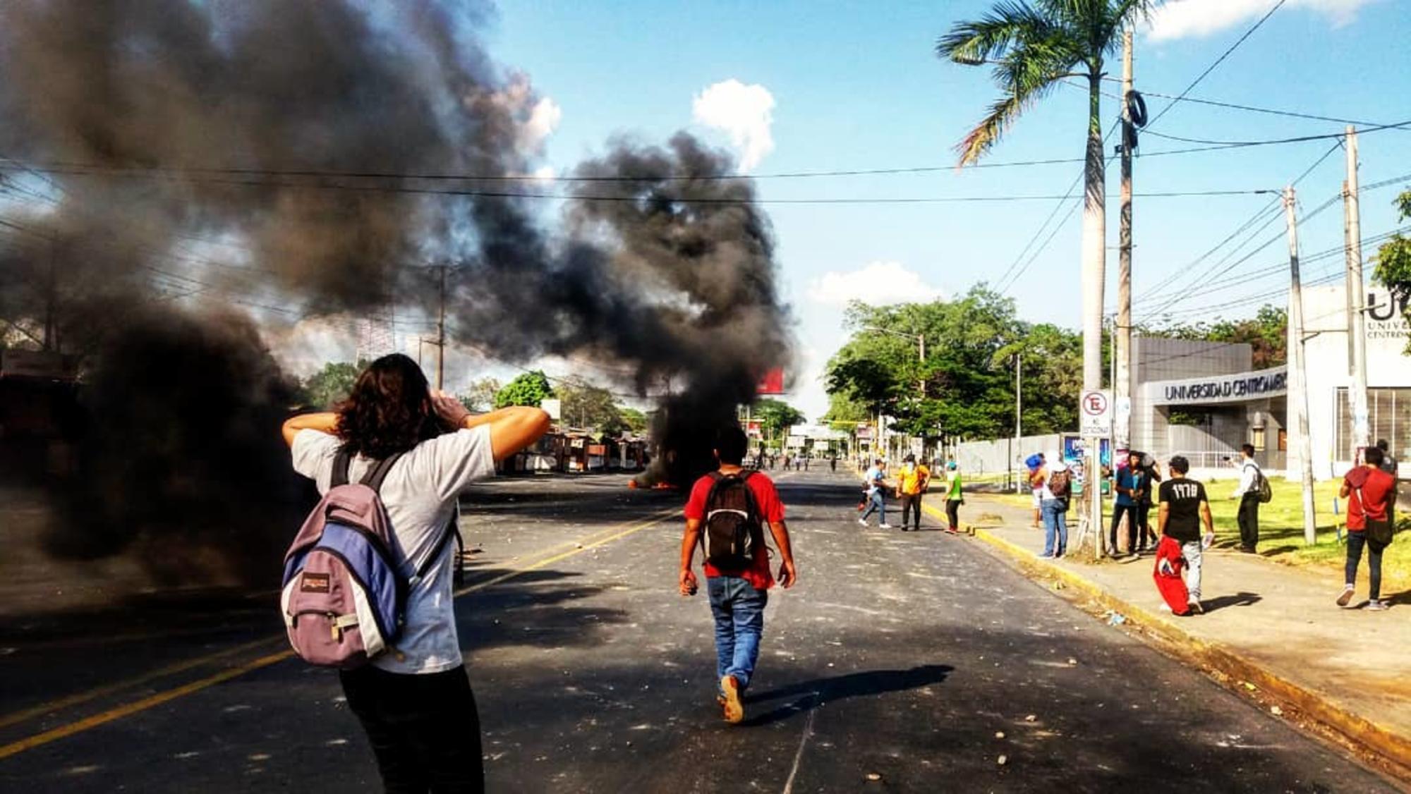 Protestas en Managua, abril 2018. Elena Cayeiro