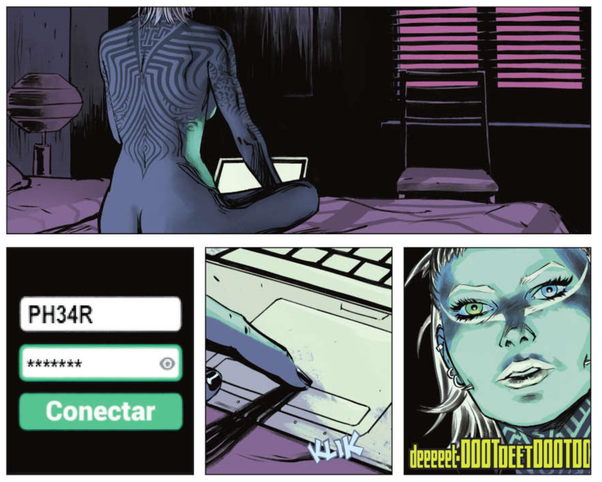 Viñetas del primer número del cómic ‘W0rldtr33’, de James Tynion IV y Fernando Blanco