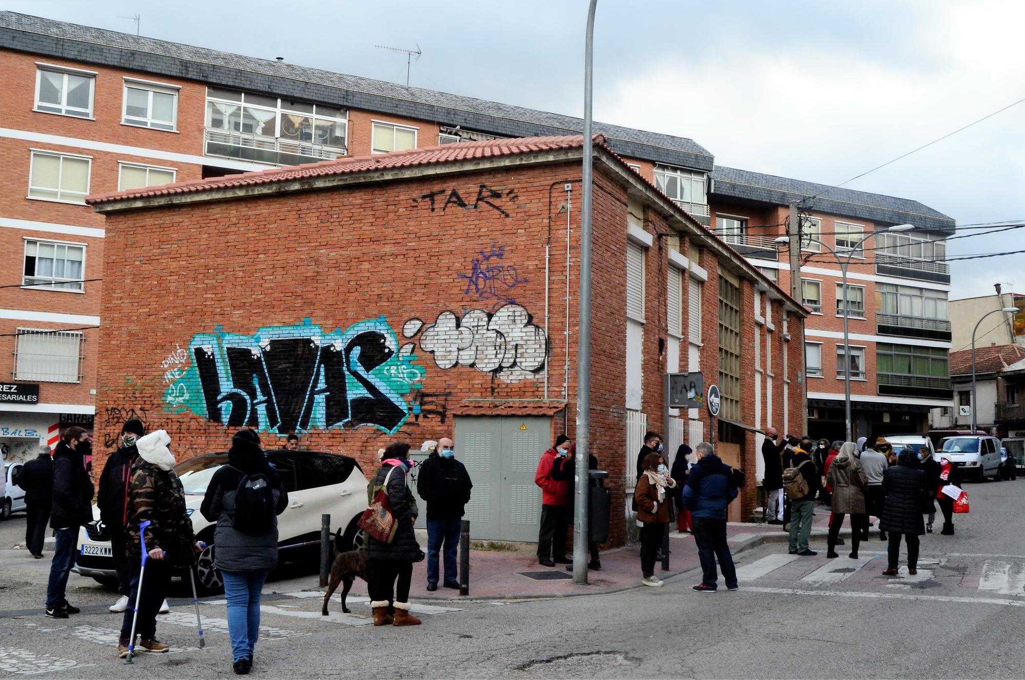 Protesta en Villalba por muerte de persona sin hogar 1