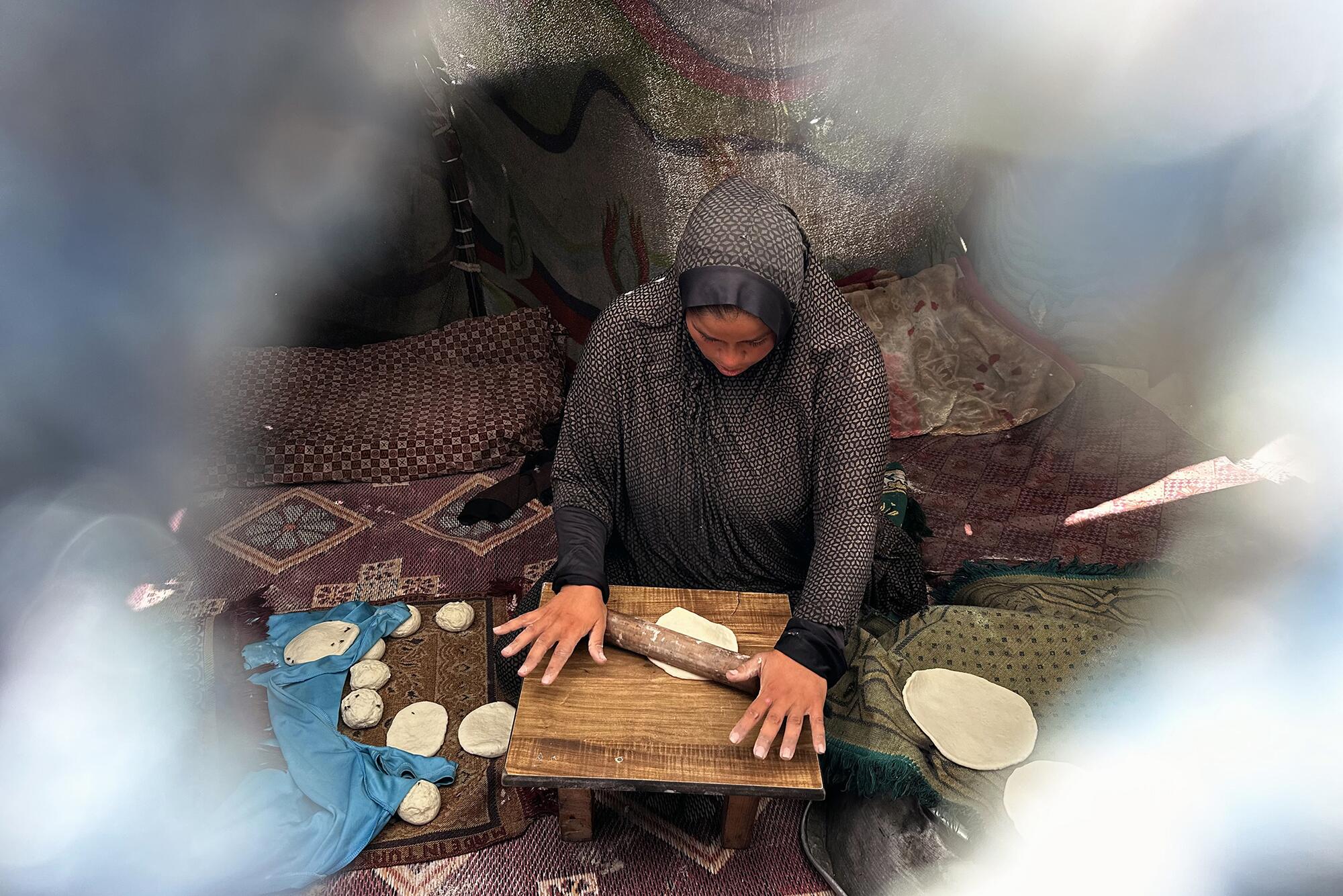 Gaza mujer pan