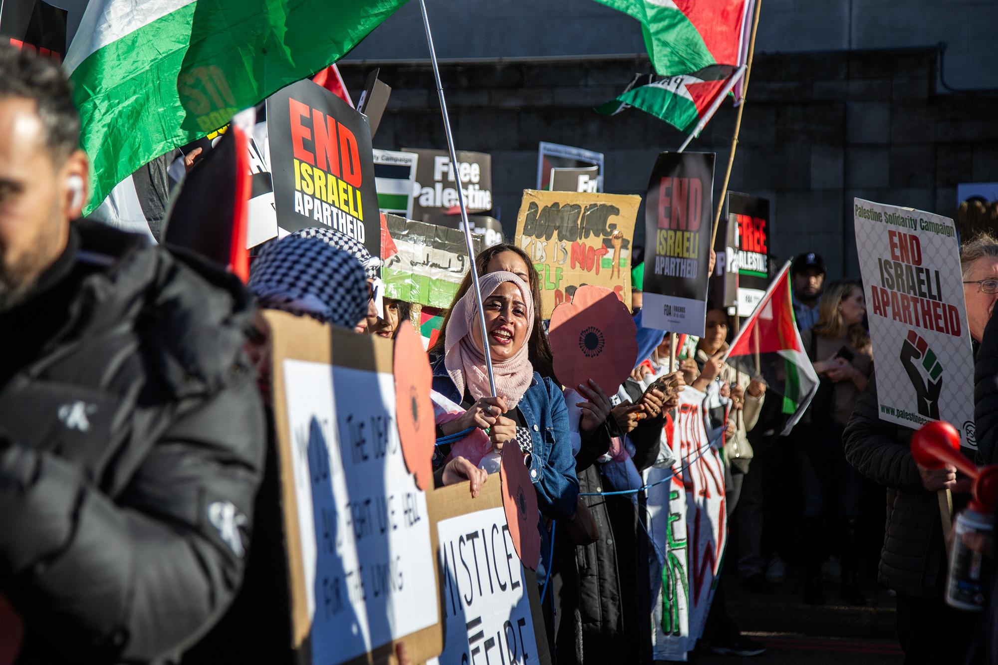 Manifestación Londres Palestina 11 noviembre 2023 08