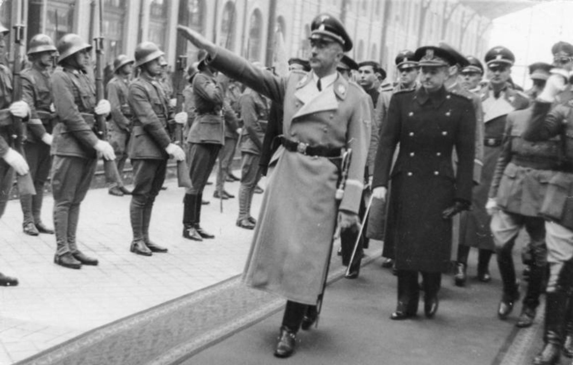 Himmler con Serrano Suñer a su llegada a Madrid