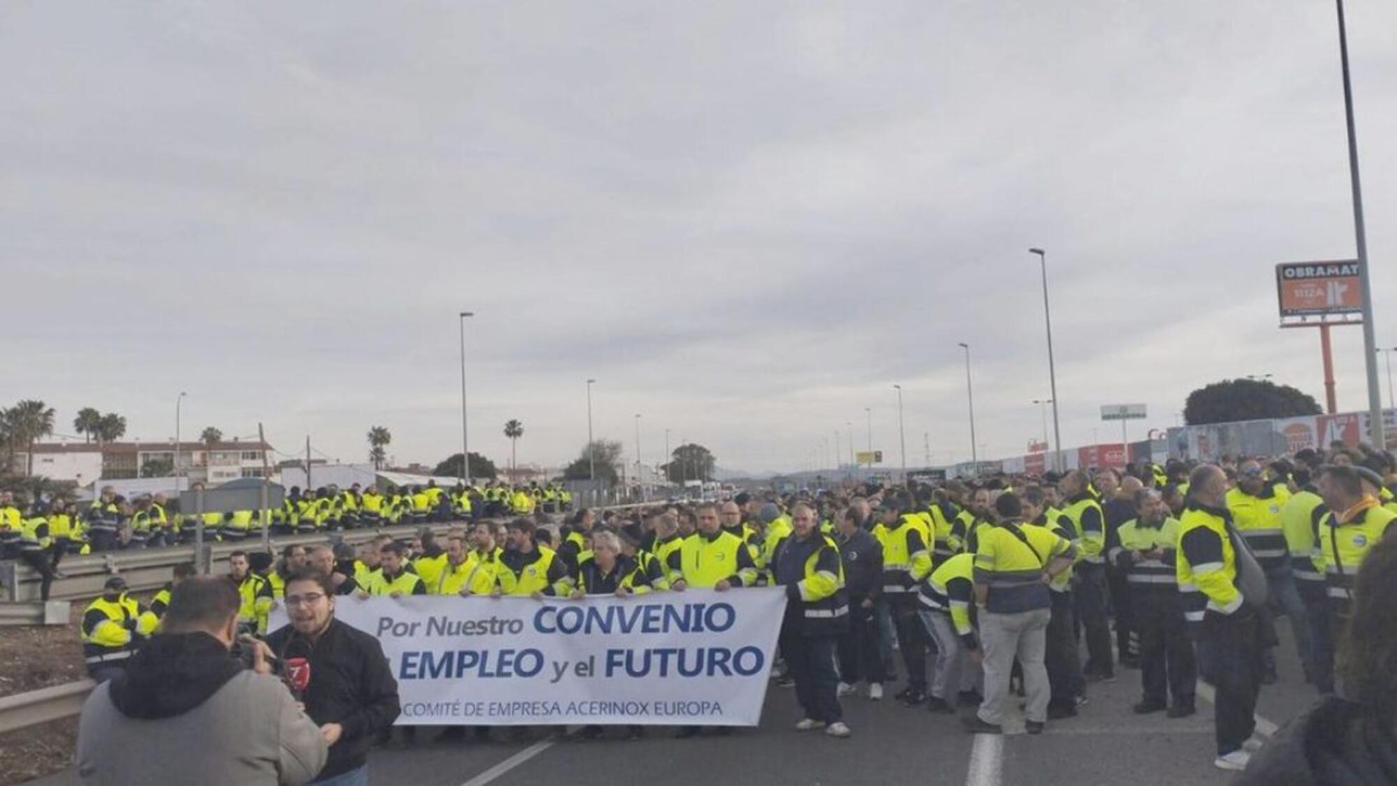 Huelga en Acerinox