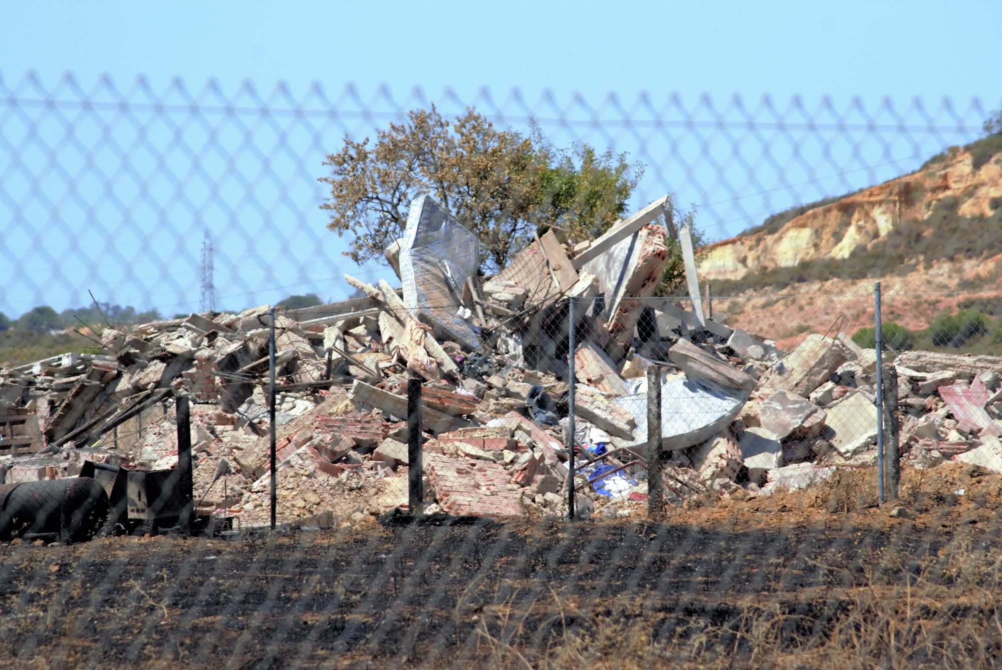 Asentamiento incendio Hotel Portugal Lepe