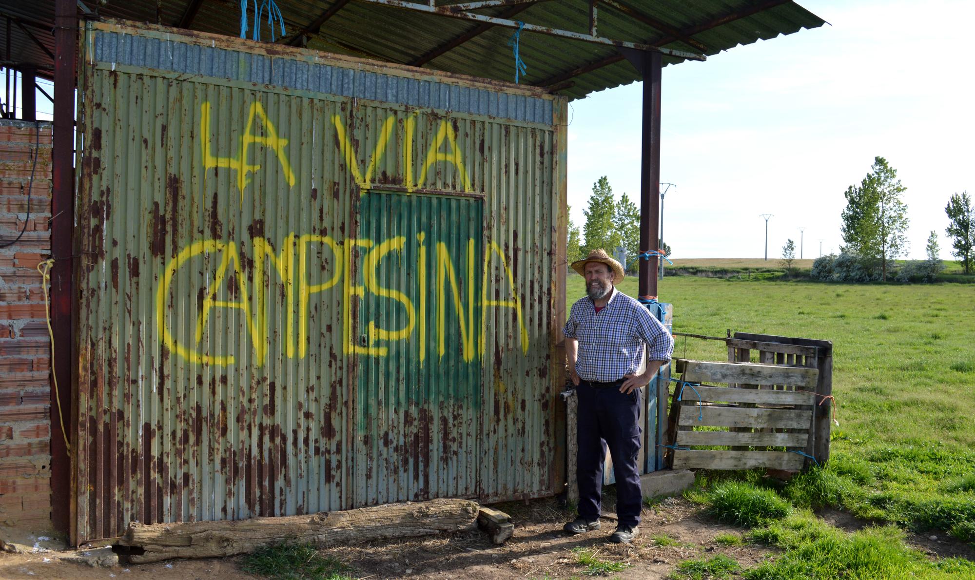 Jeromo Aguado en su finca ganadera en Tierra de Campos, Palencia. VIOLETA AGUADO.