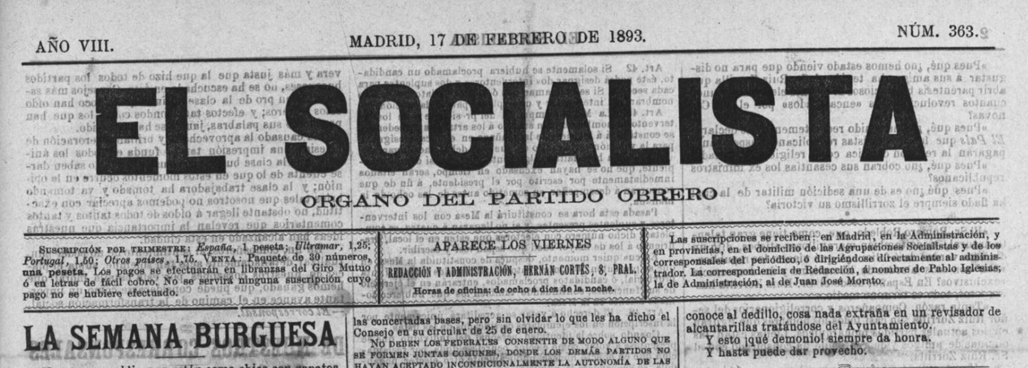 Cabecera El Socialista