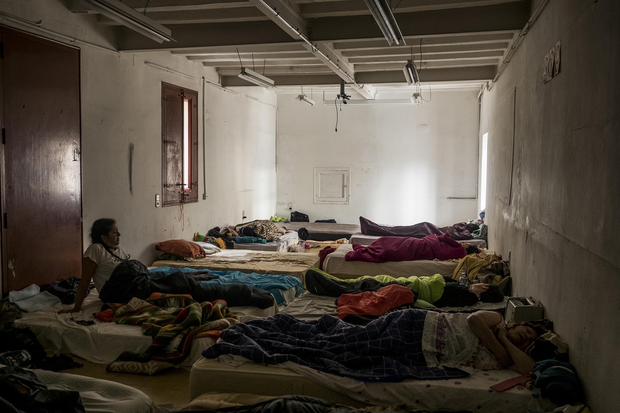 Encierro migrante de Barcelona.