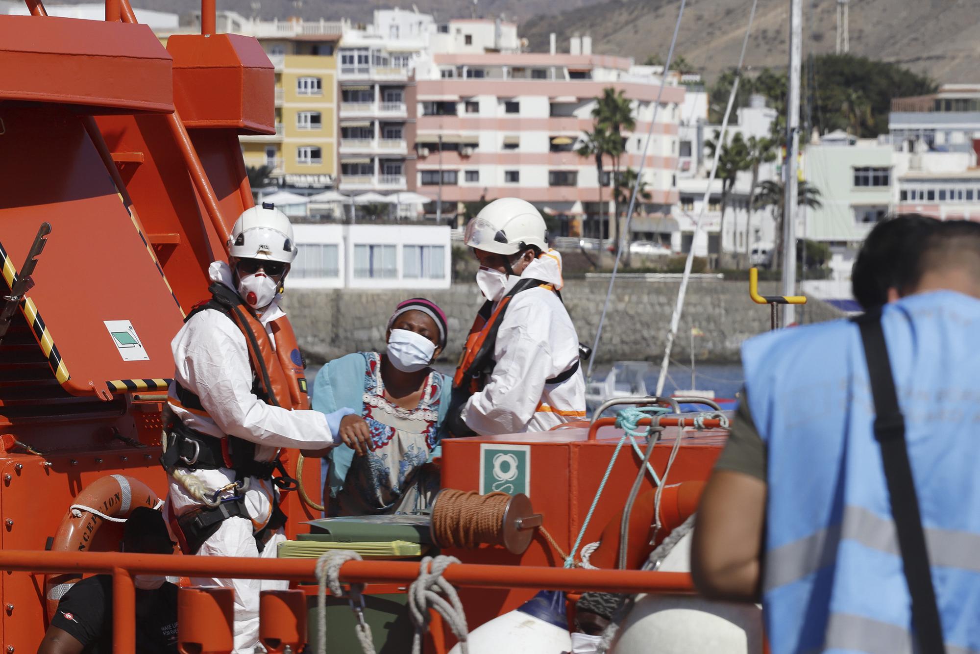 Muelle de Arguineguín, crisis migratoria en Canarias