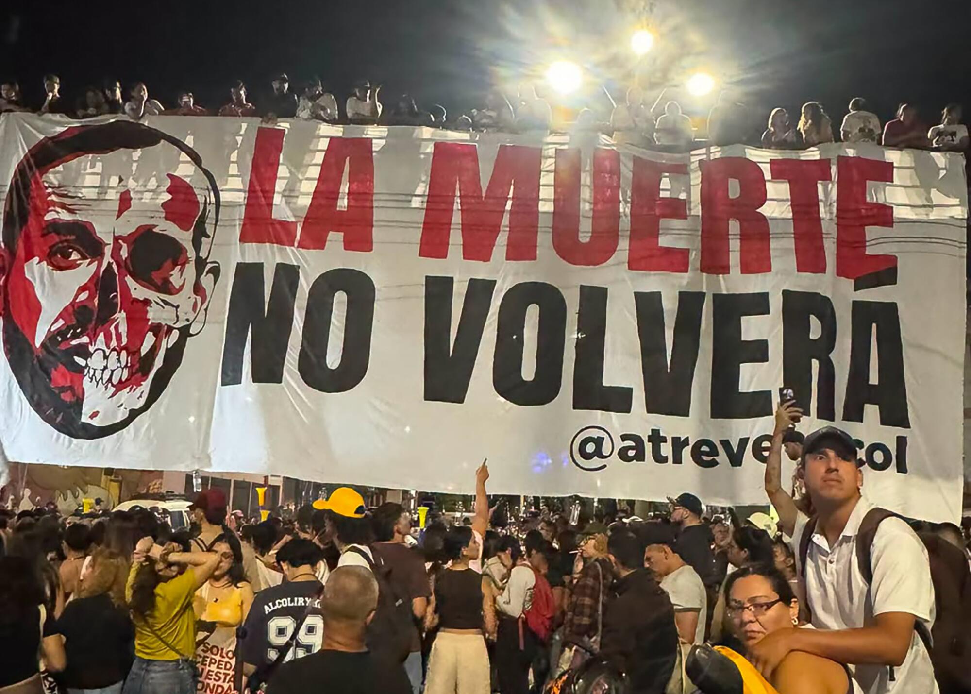 Manifestación contra De la Espriella paramilitarismo Cali