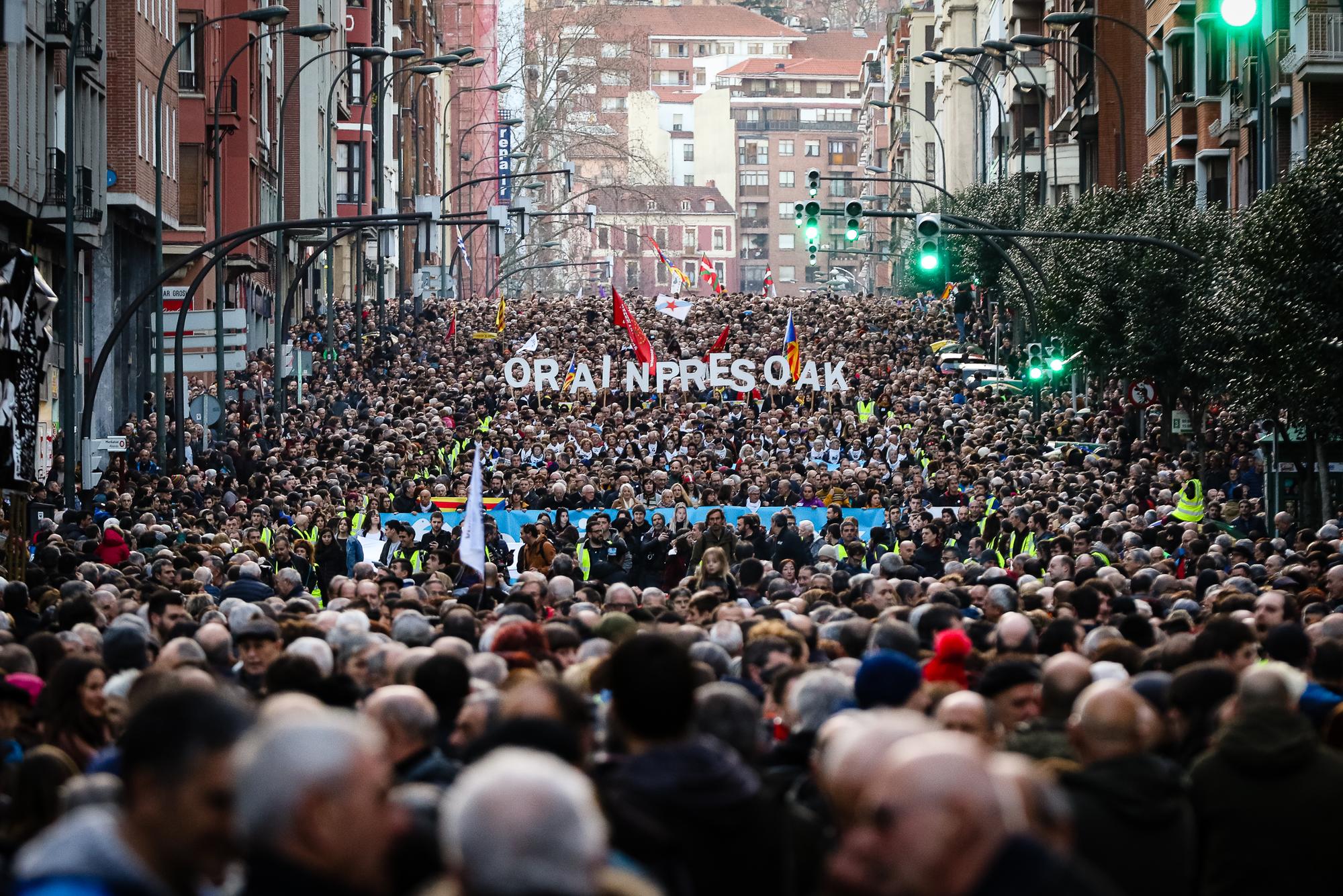 Manifestación presos Bilbao 2020