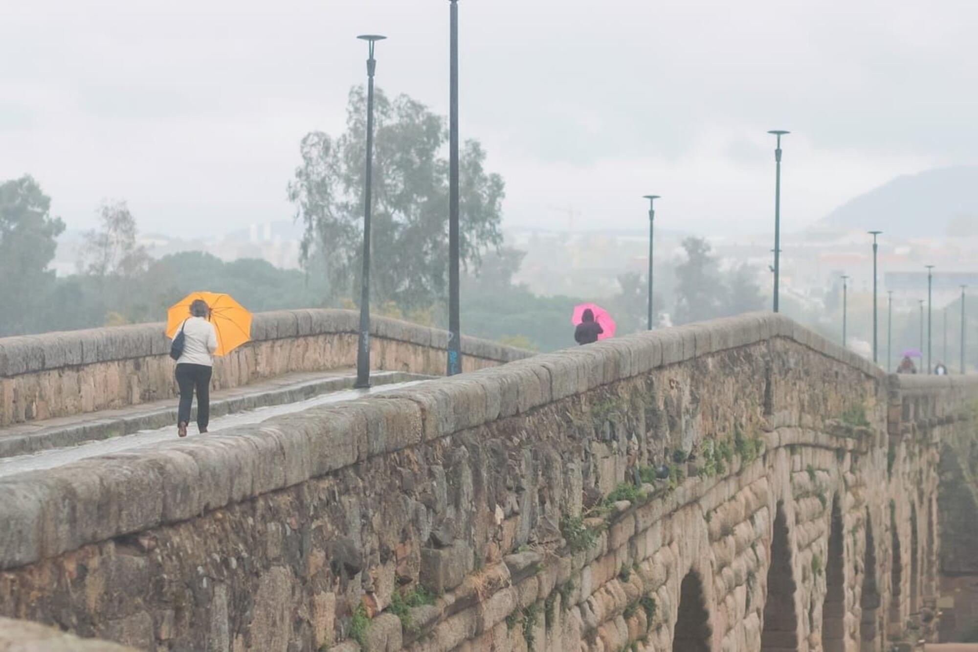 Lluvia Mérida Extremadura
