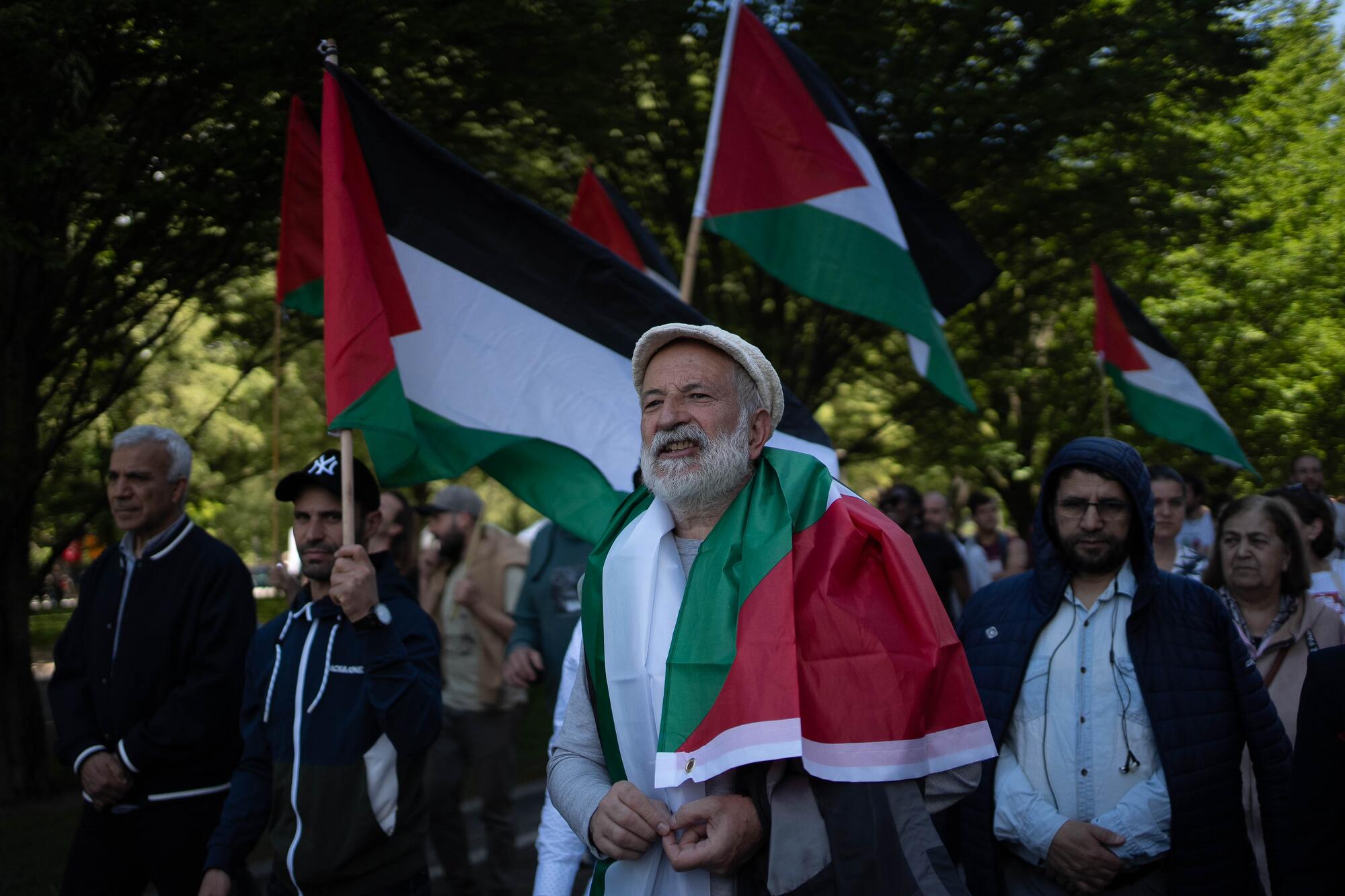 Manifestación por Palestina en Iruñea - 1