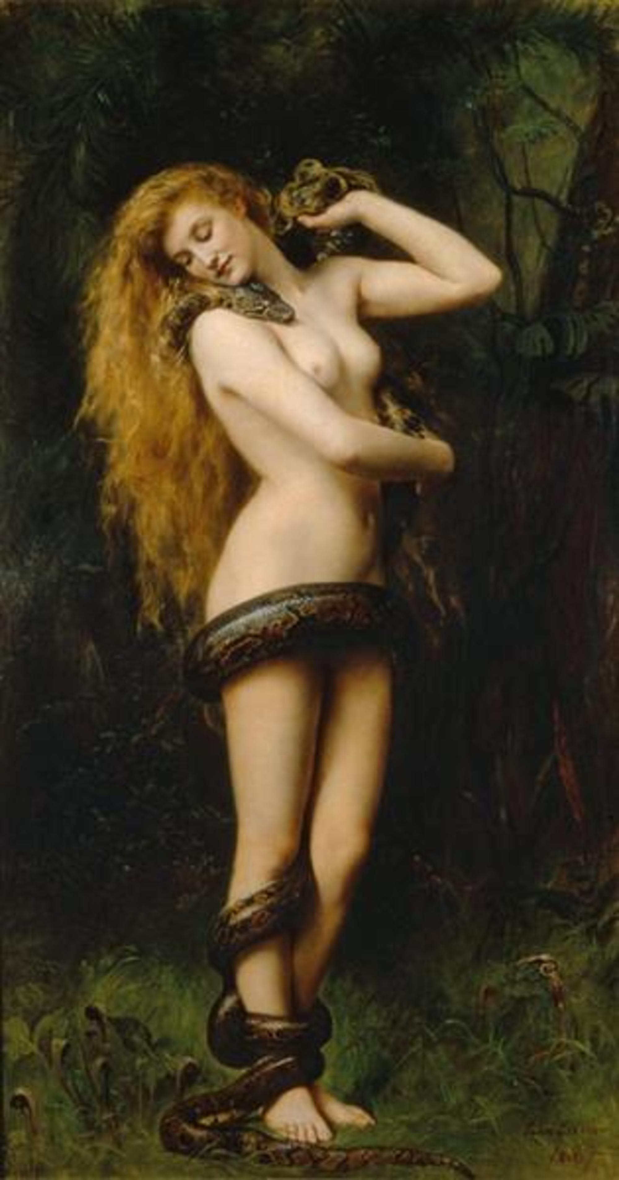  John Collier Lilith with a Snake
