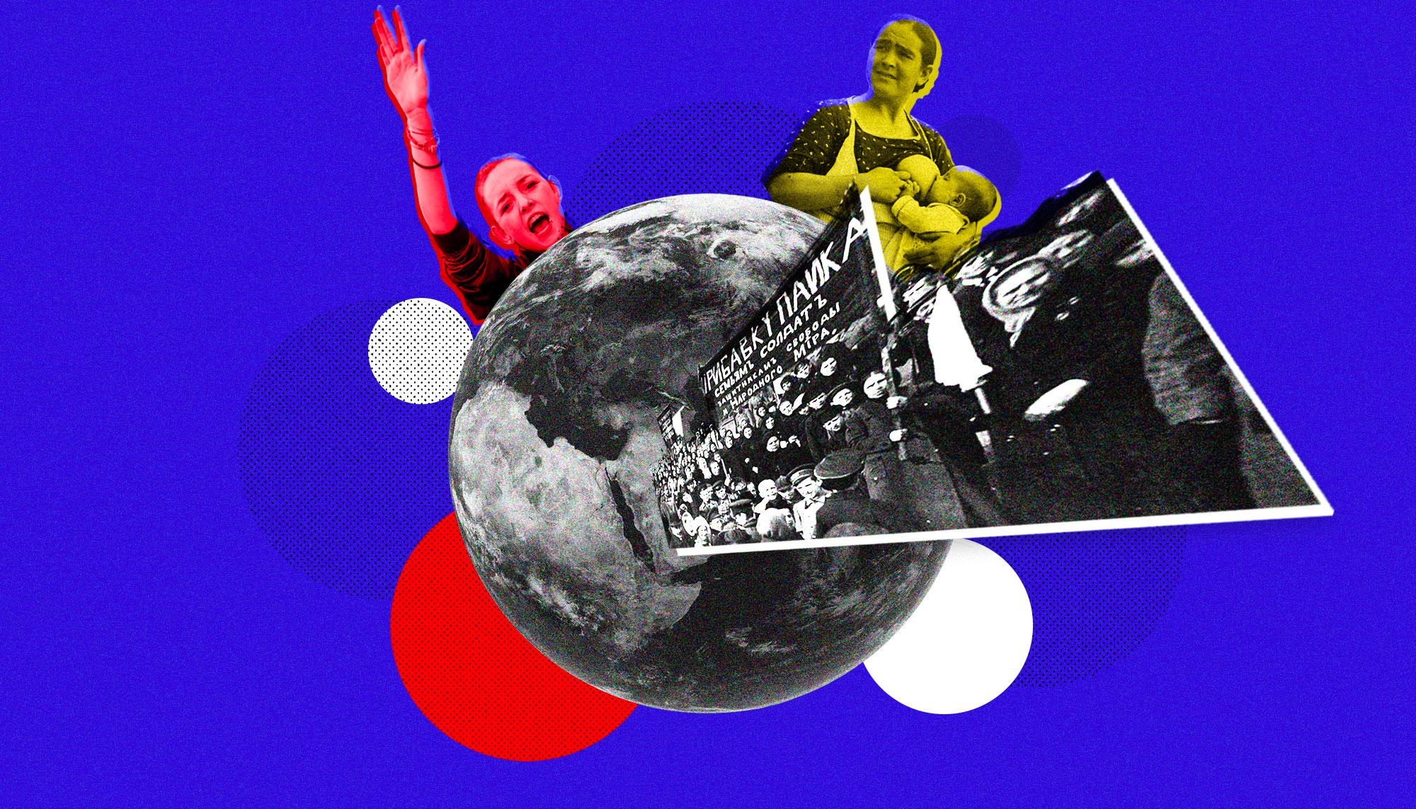 montaje Feminismo contra la guerra 