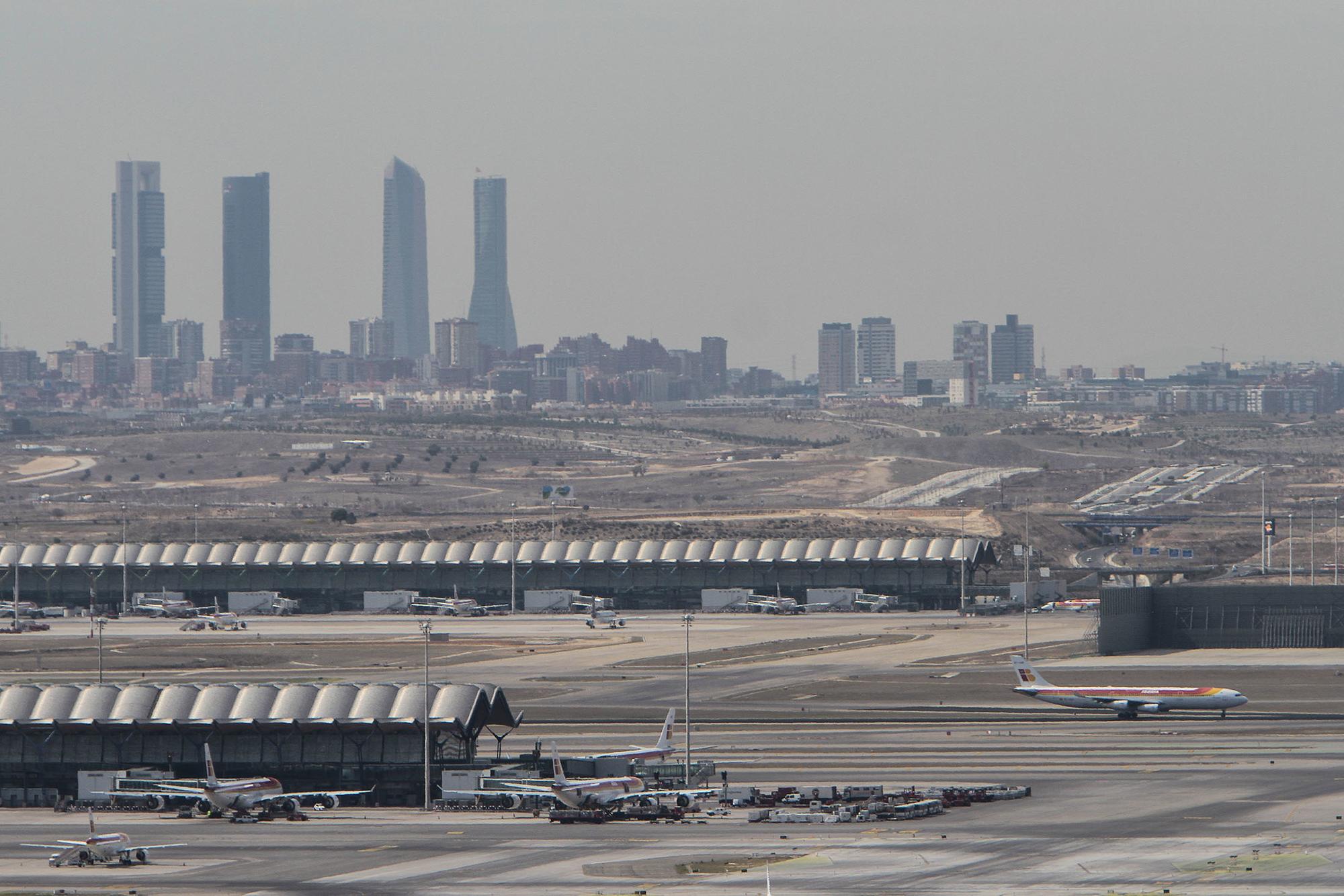 Aviones en el aeropuerto de Barajas