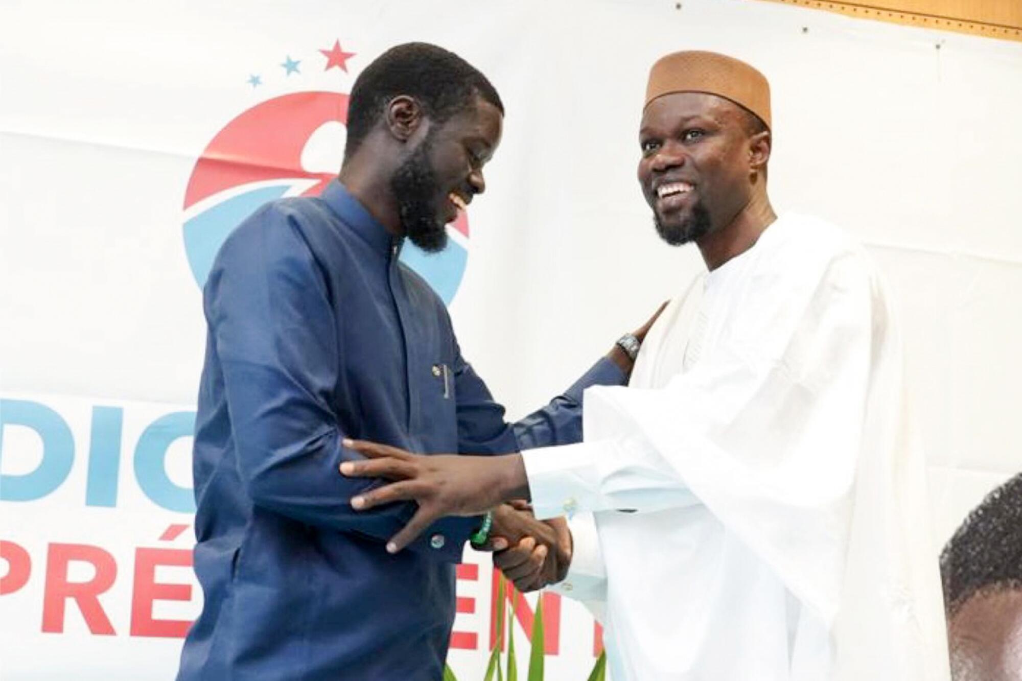 Bassirou Diomaye Faye y Ousmane Sonko.