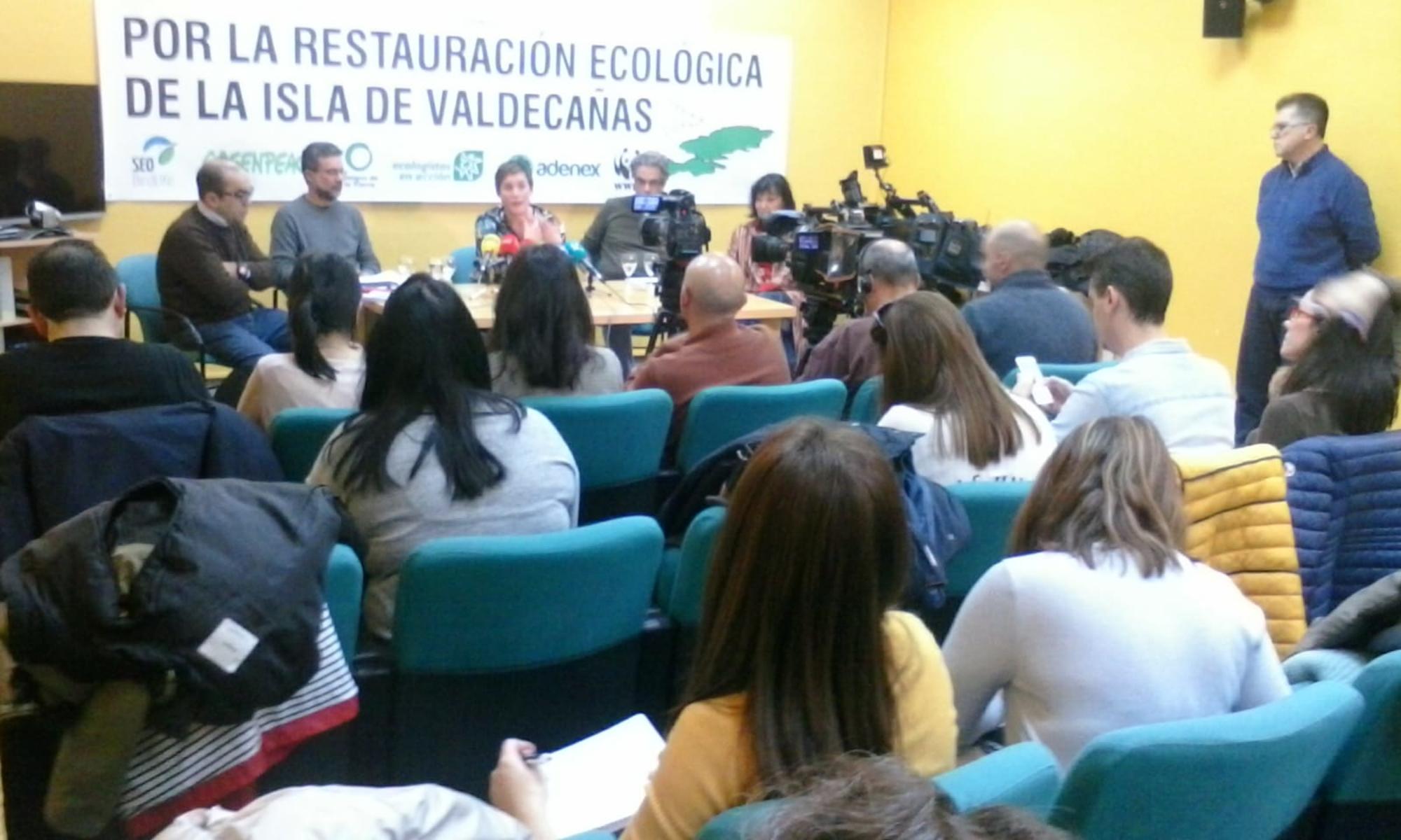 Rueda de prensa Valdecañas en Mérida, enero 2020. 2