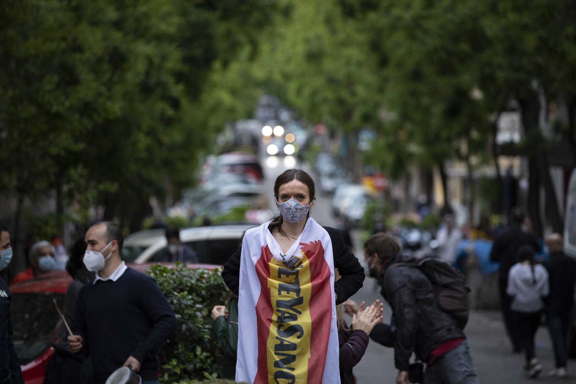 Manifestación facha contra gobierno barrio Salamanca  - 1