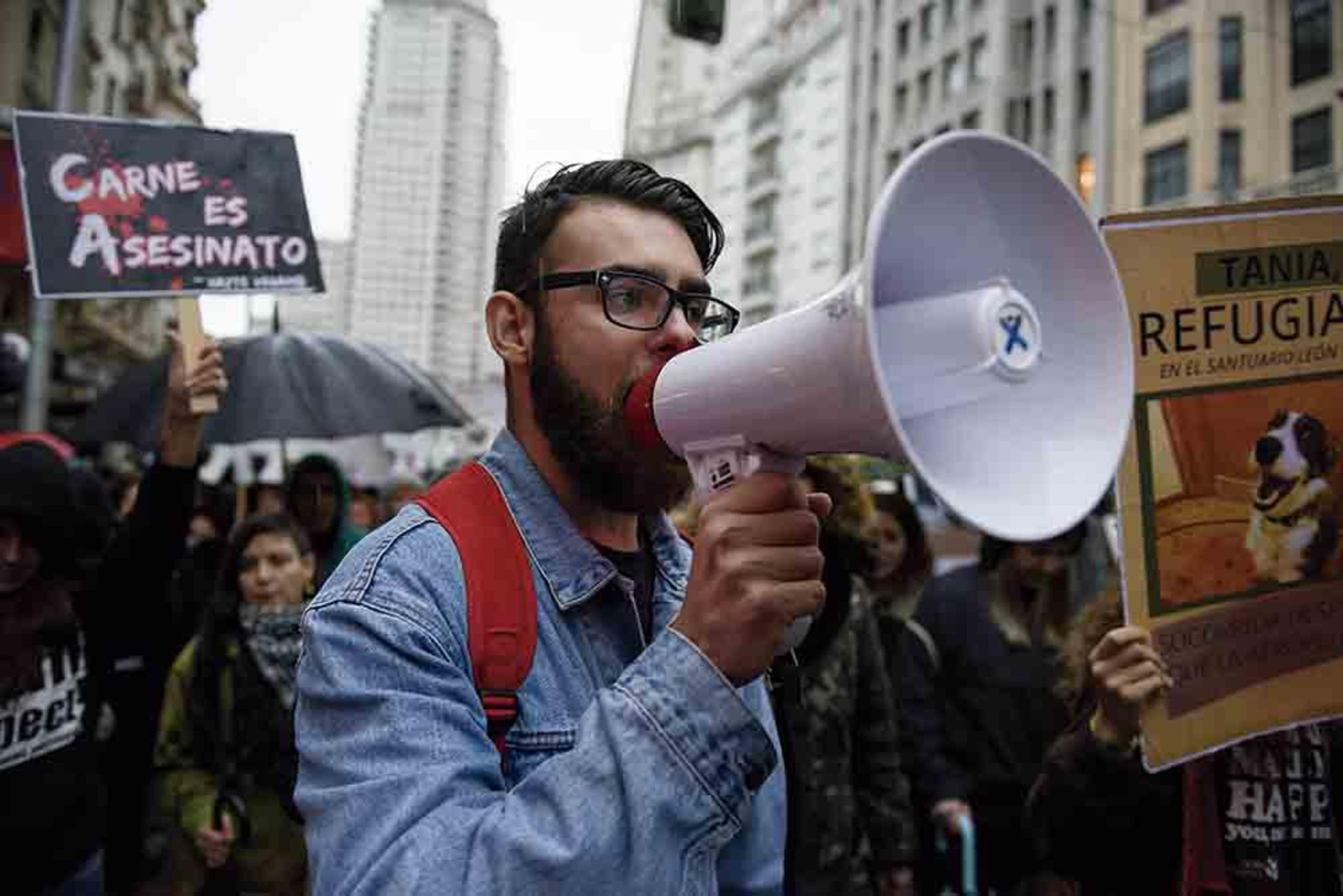 Activismo: protesta antiespecista en Madrid
