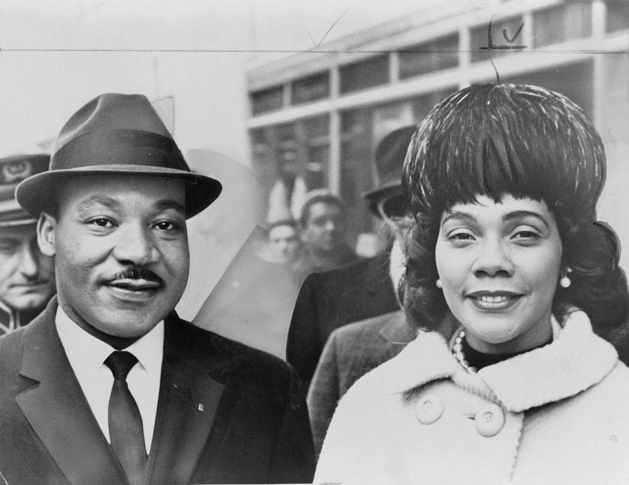 Martin Luther King y Coretta Scott King.