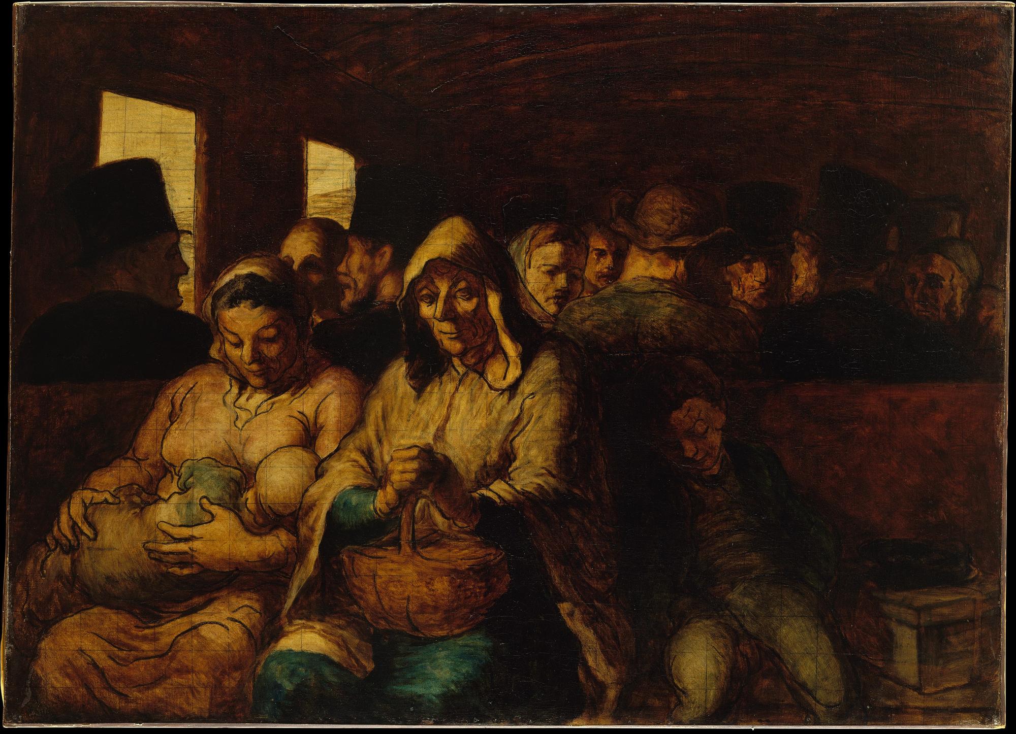 El ‘vagón de tercera clase’ de Honoré Daumier.