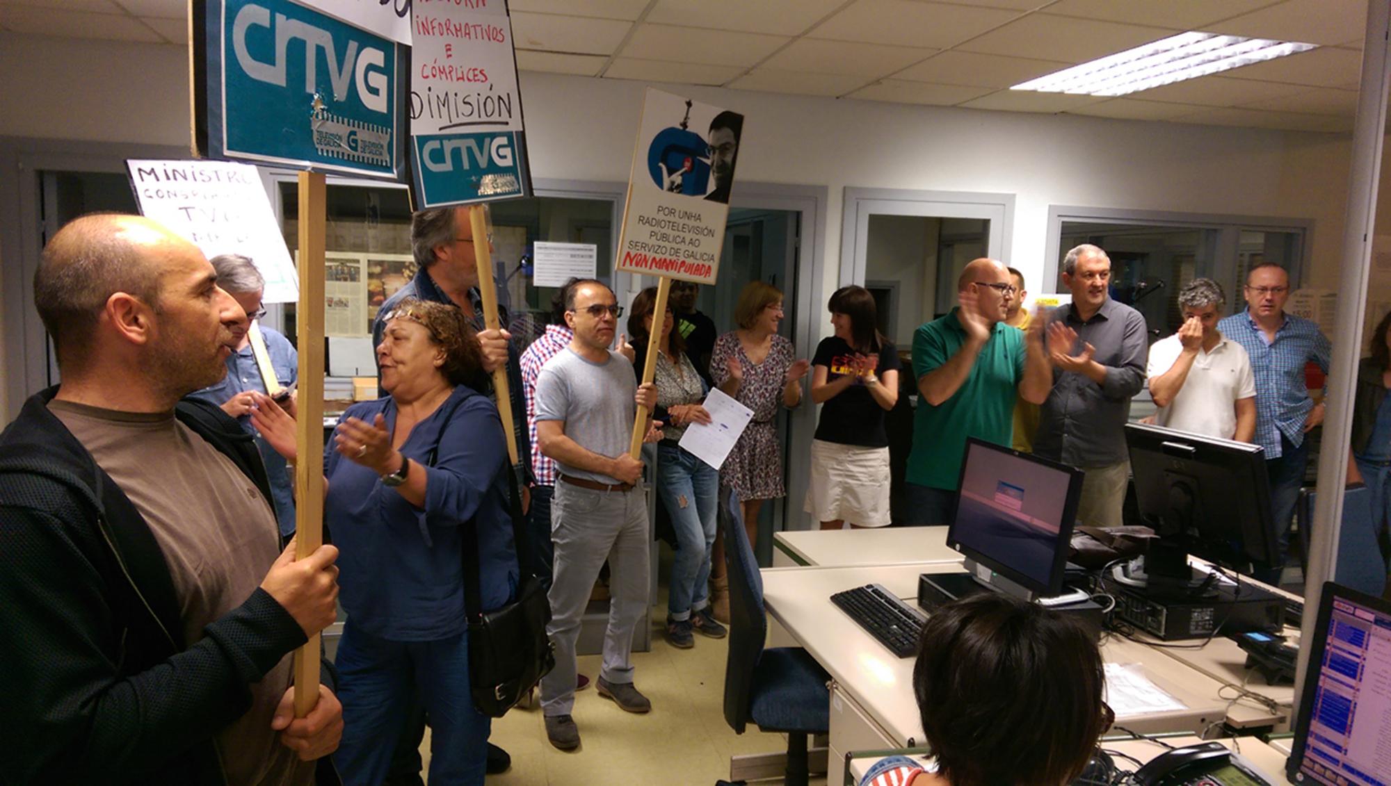 Protesta na TVG
