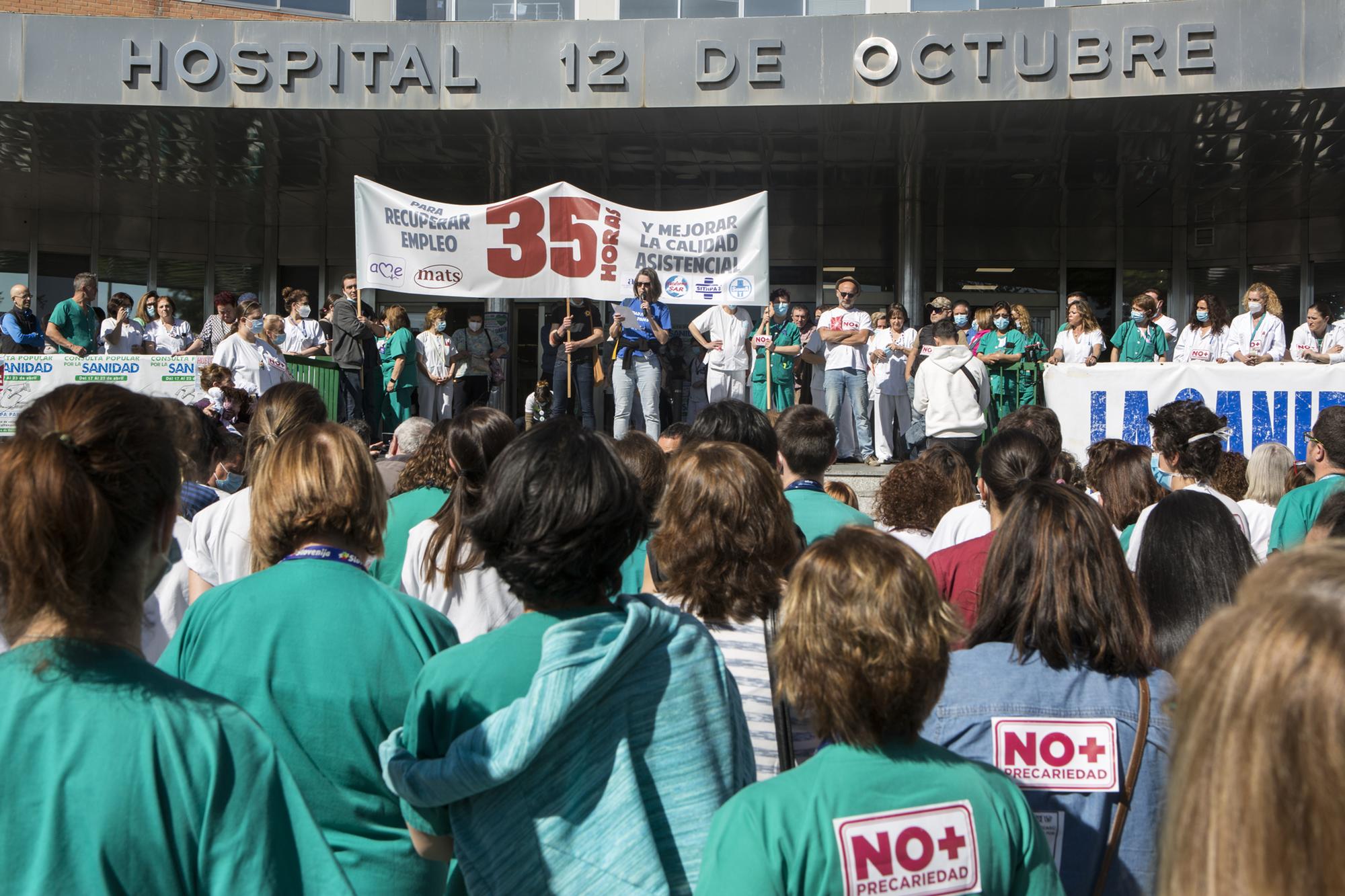 Concentración en el Hospital 12 de Octubre. Huelga por las 35 horas. - 4