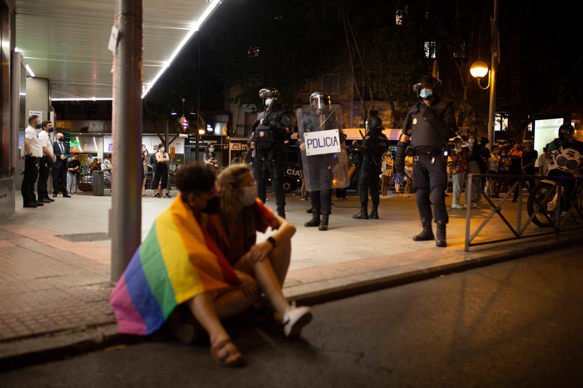 Dos manifestantes justicia para Samuel