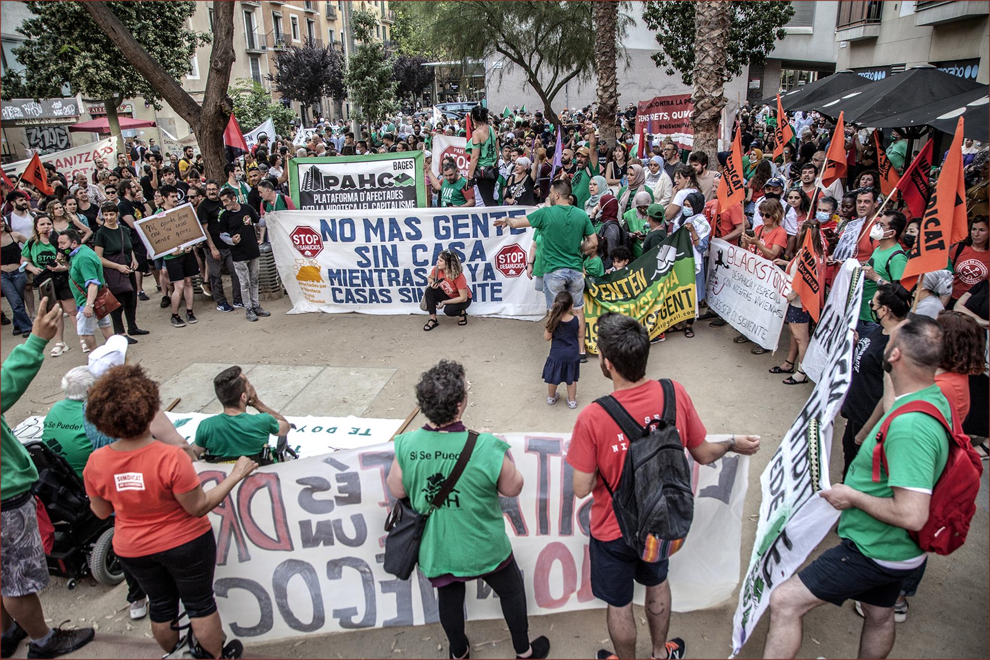 Sindicat de Llogaters manifestación La vivienda es un derecho