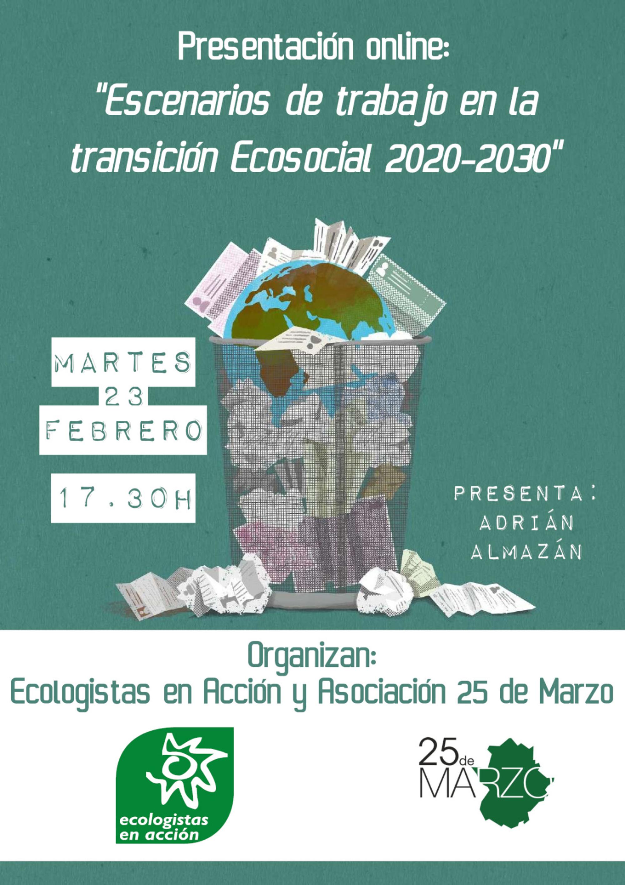 Cartel Escenarios transición ecosocial