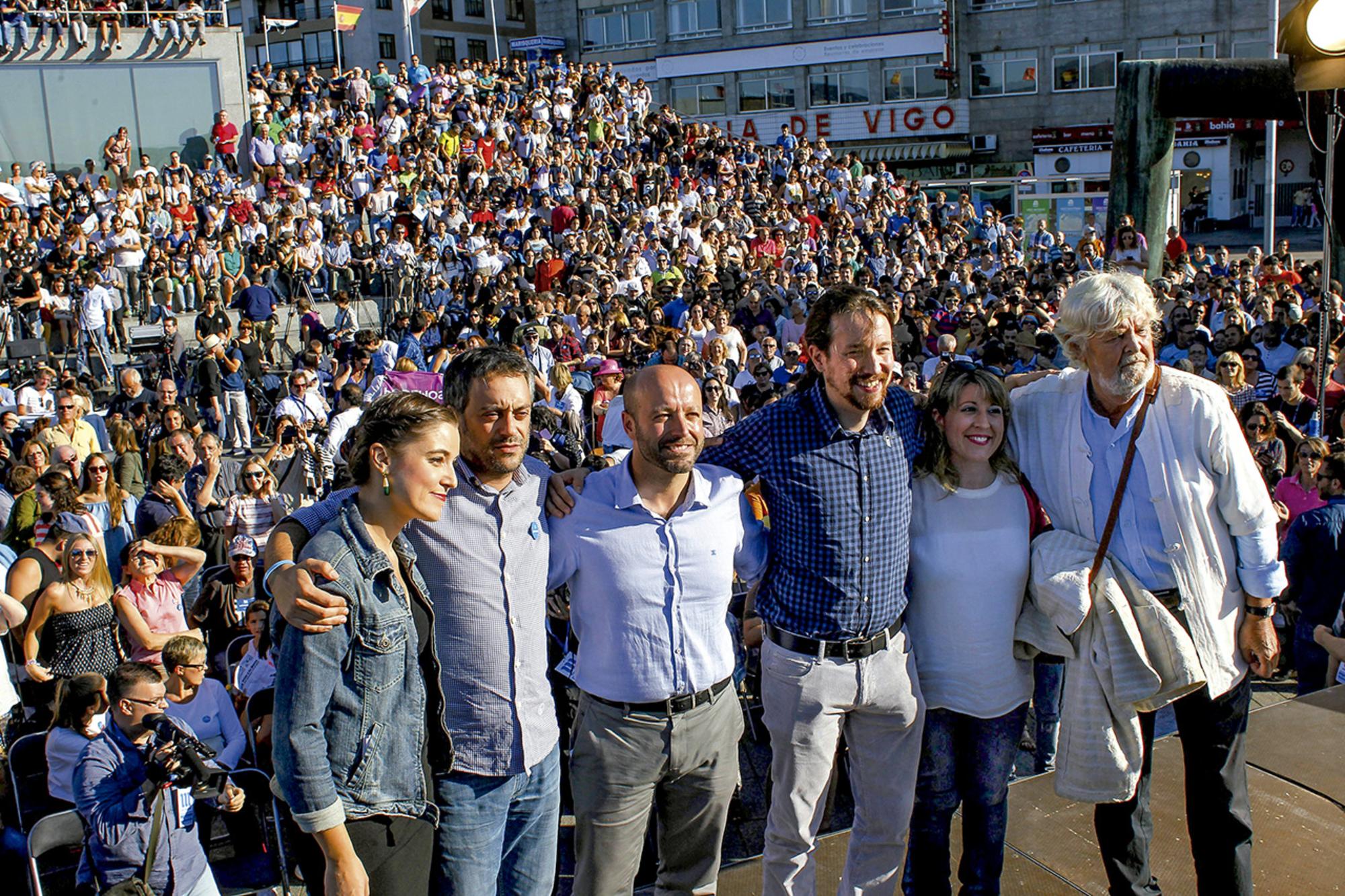 Imaxe de arquivo de En Marea durante a campaña en Galicia