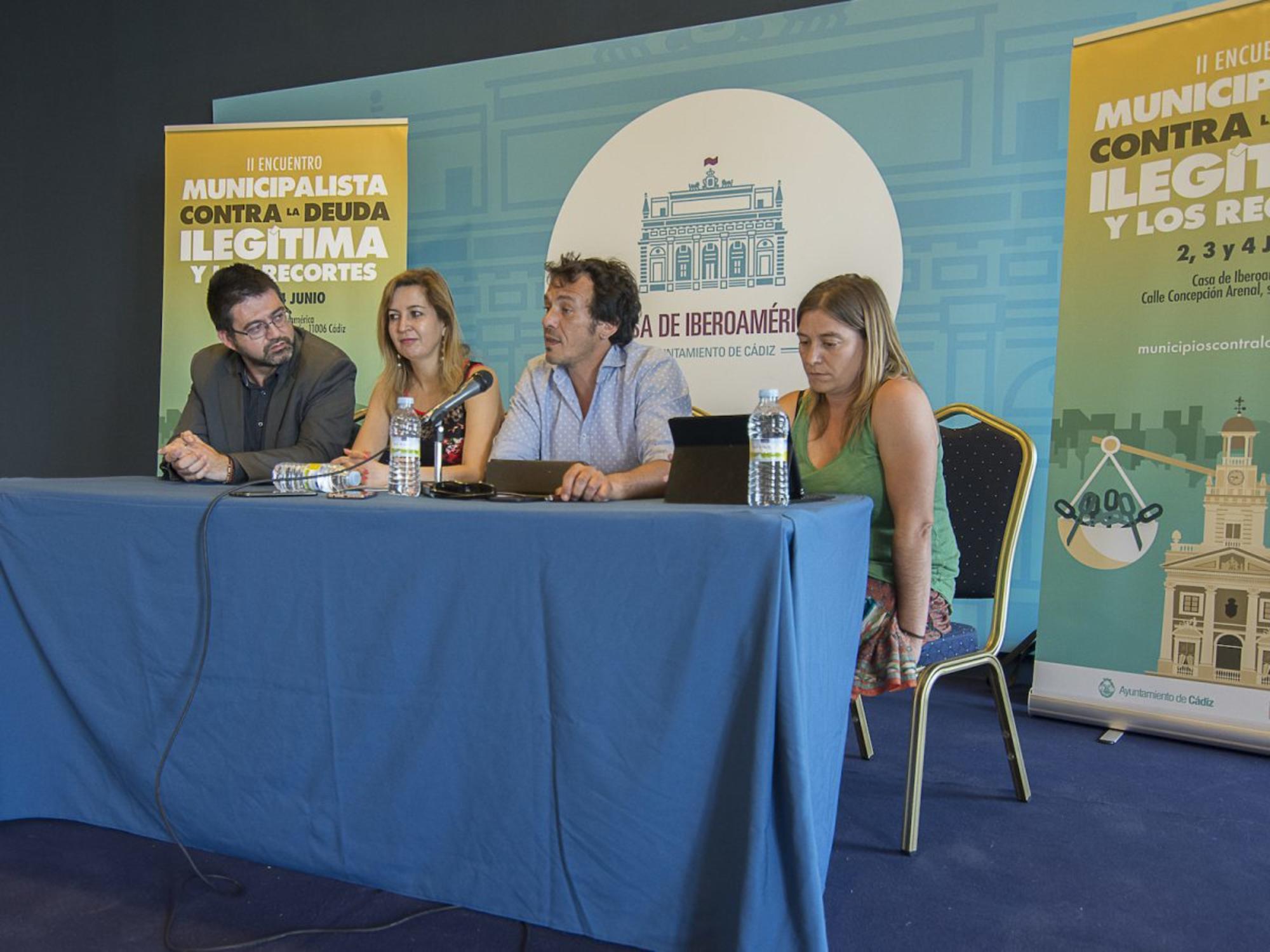 II Encuentro Municipalista contra la Deuda Ilegítima y los Recortes, en Cadiz.