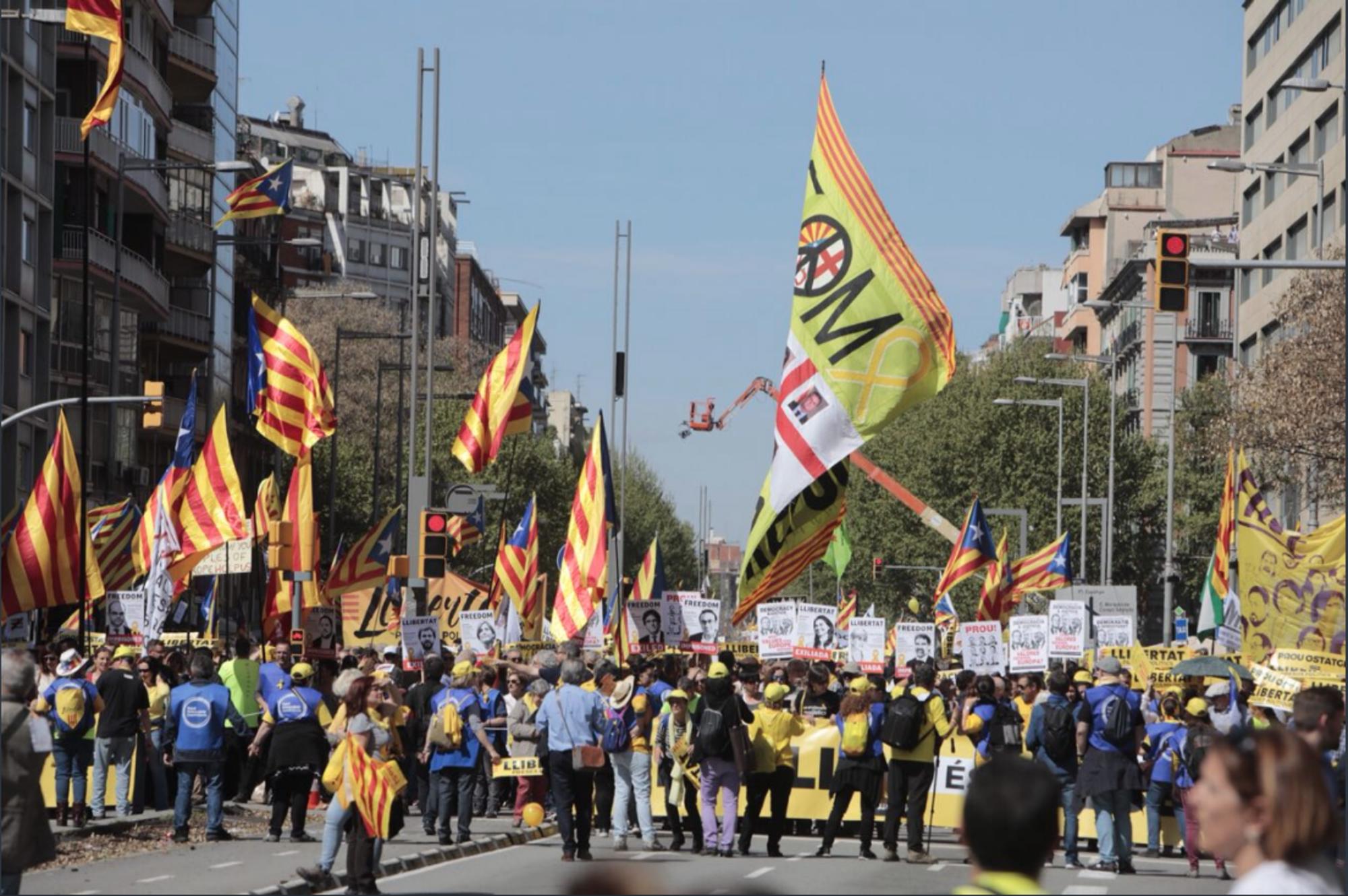 Manifestación Us Volem A Casa