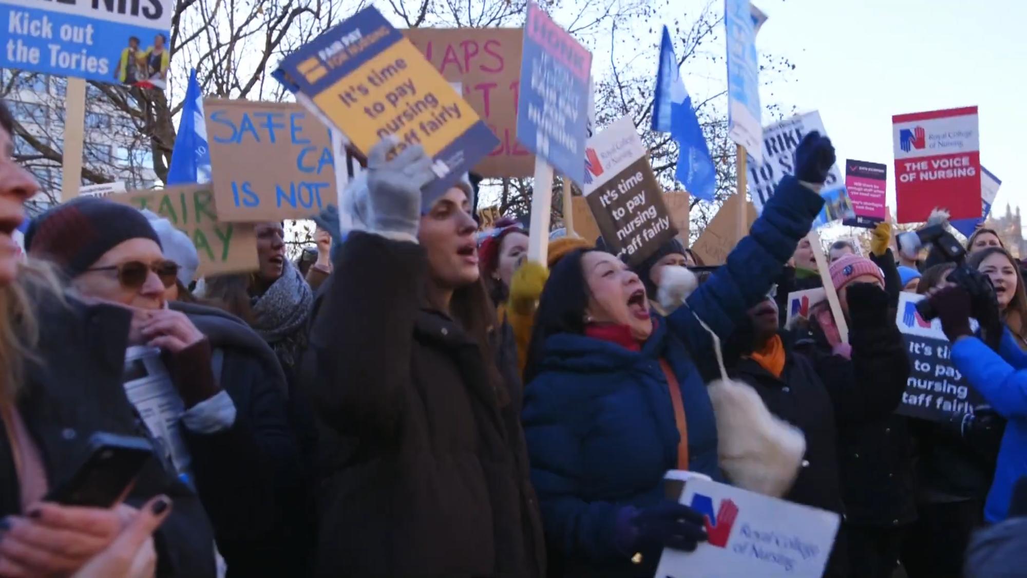 UK nurses strike