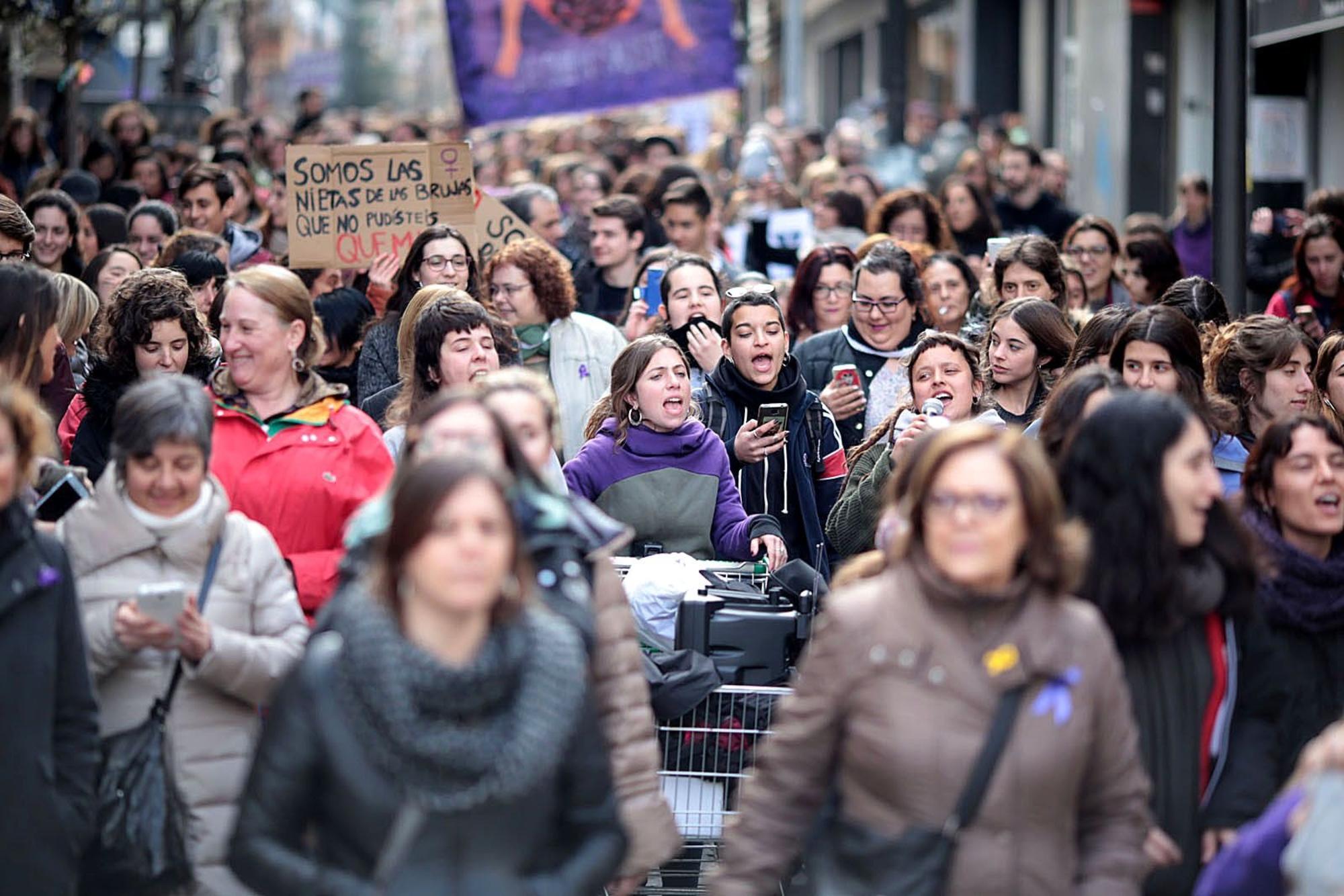 Huelga Sant Cugat Manifestacion