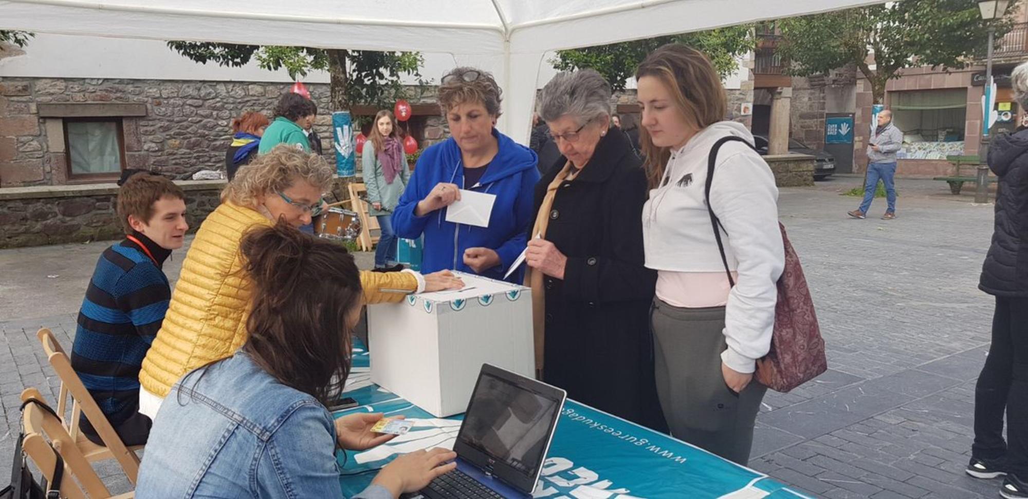 Votación derecho a decidir Euskal Herria