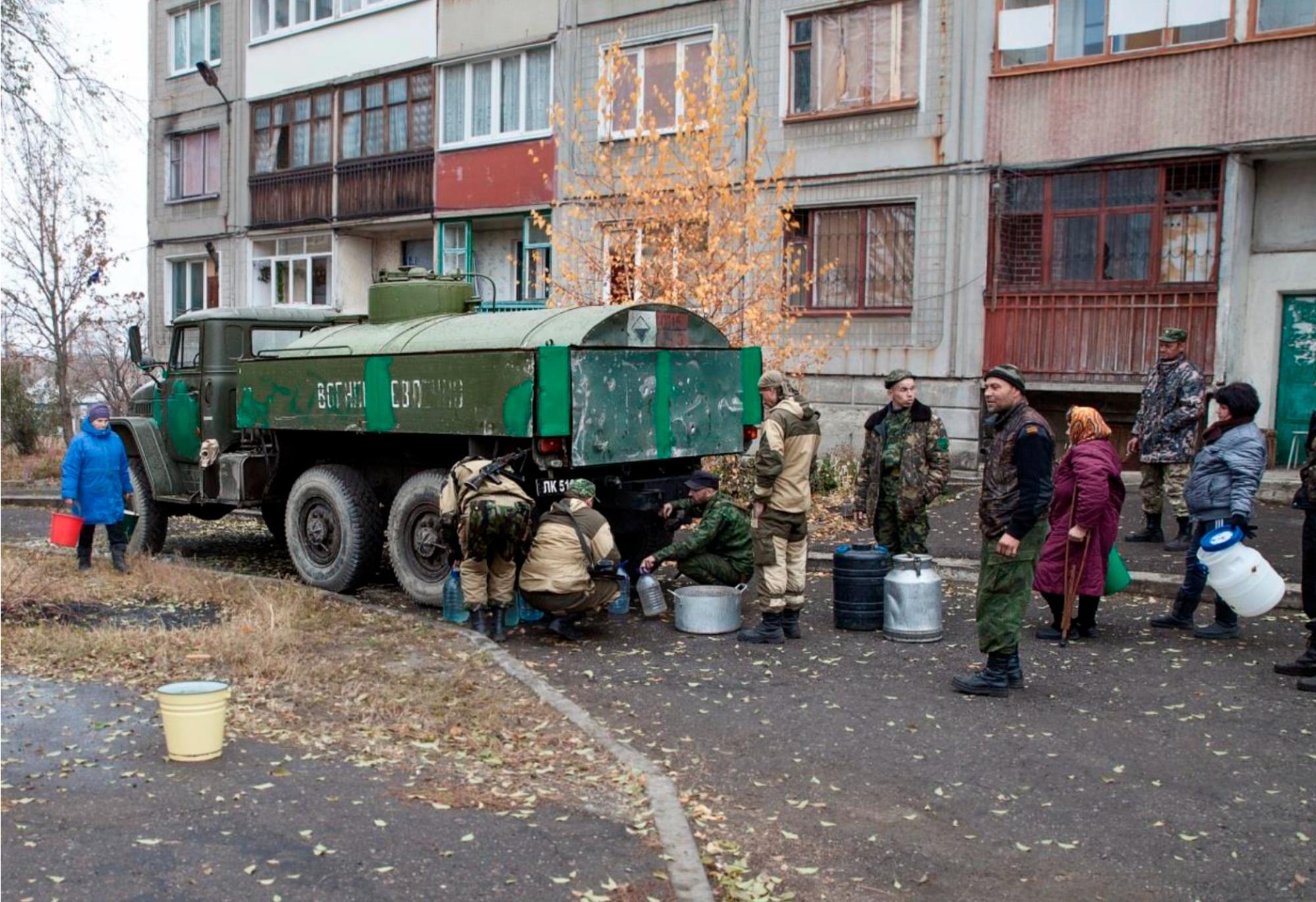 Brigada Prizrak, fundada en Lugansk en 2014