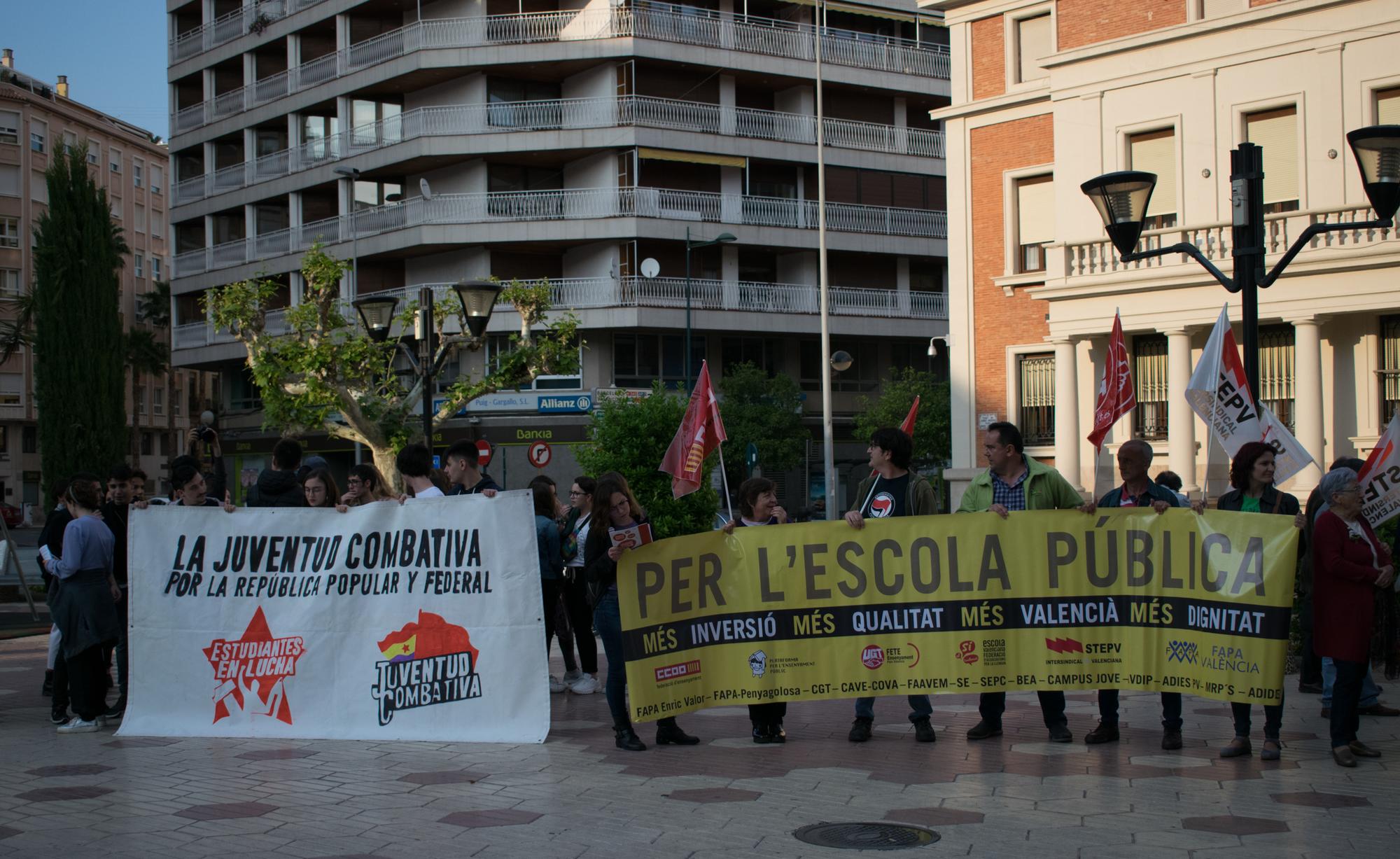 Concentració Castellón contra LOMCE