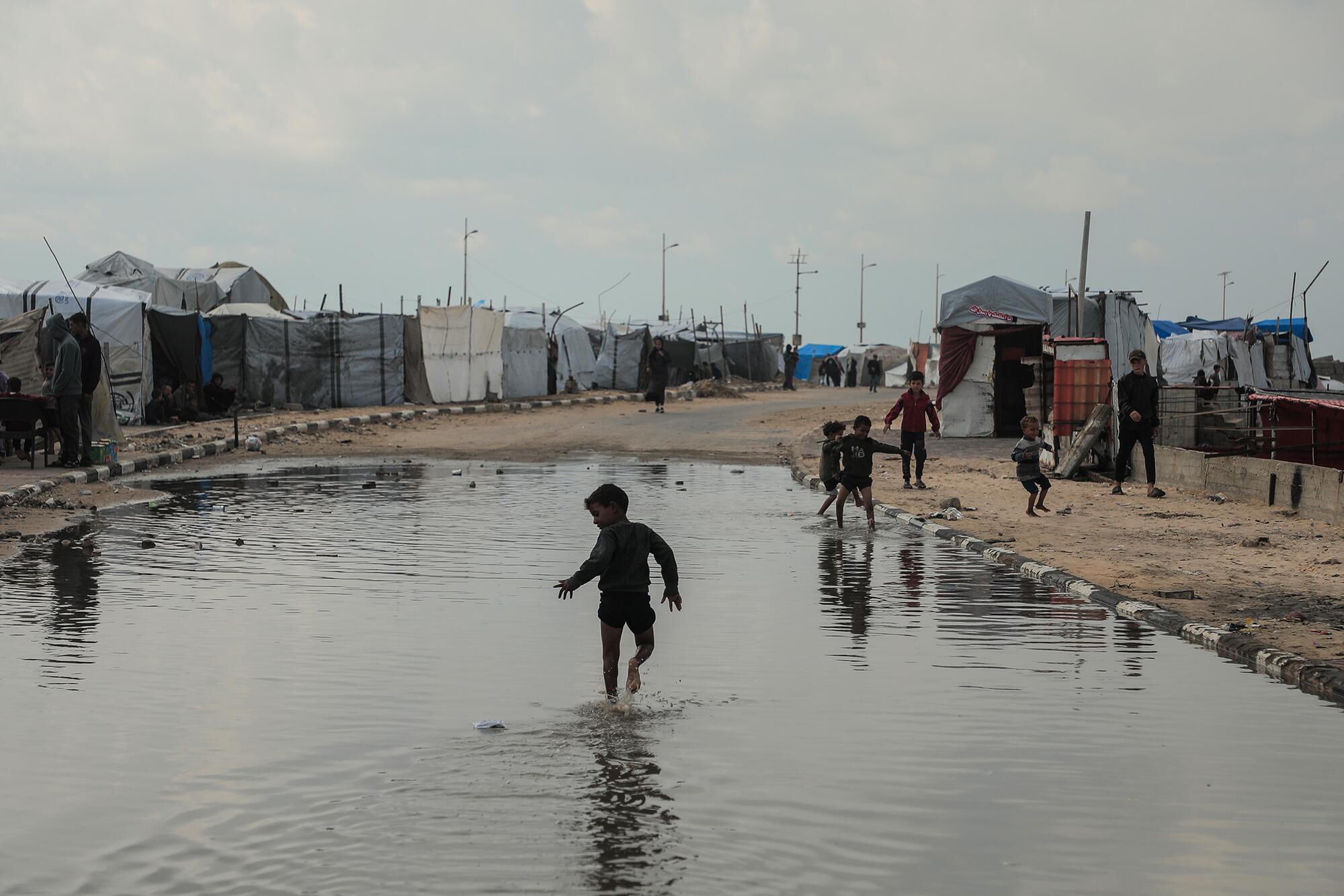 Invierno en Gaza inundaciones  - 3