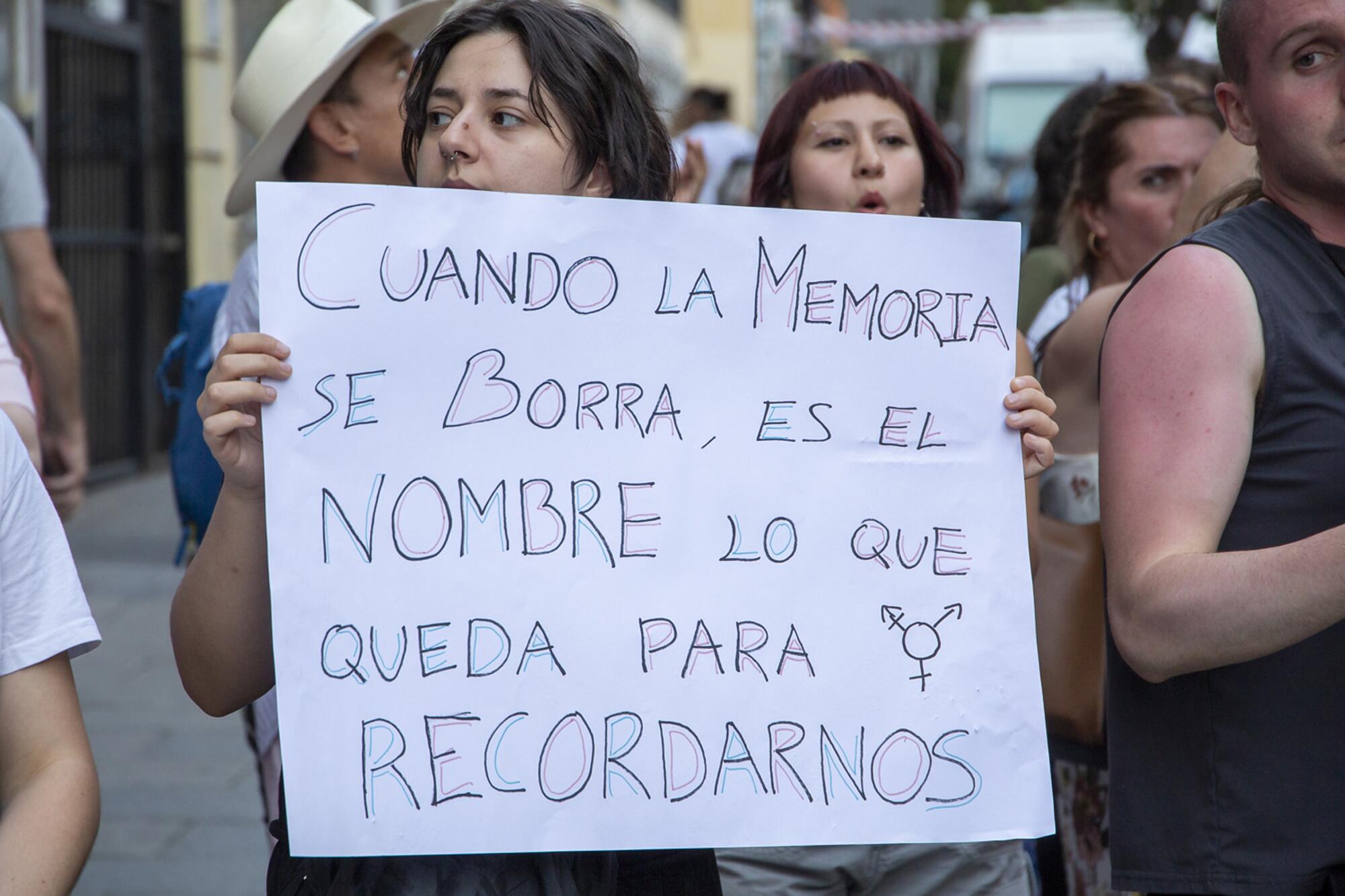 Concentración Derechos Trans fallecidas Ministerio - 5