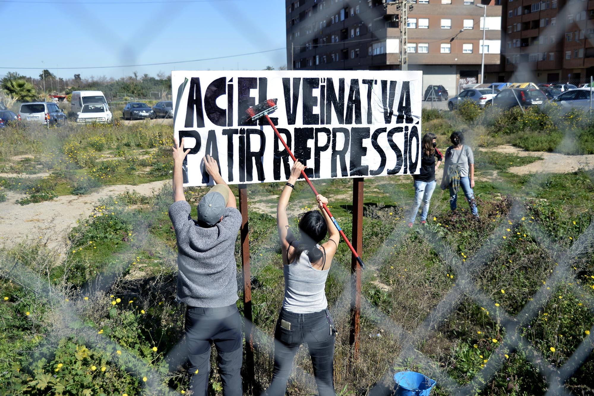 benimaclet manifestacion pai repressio