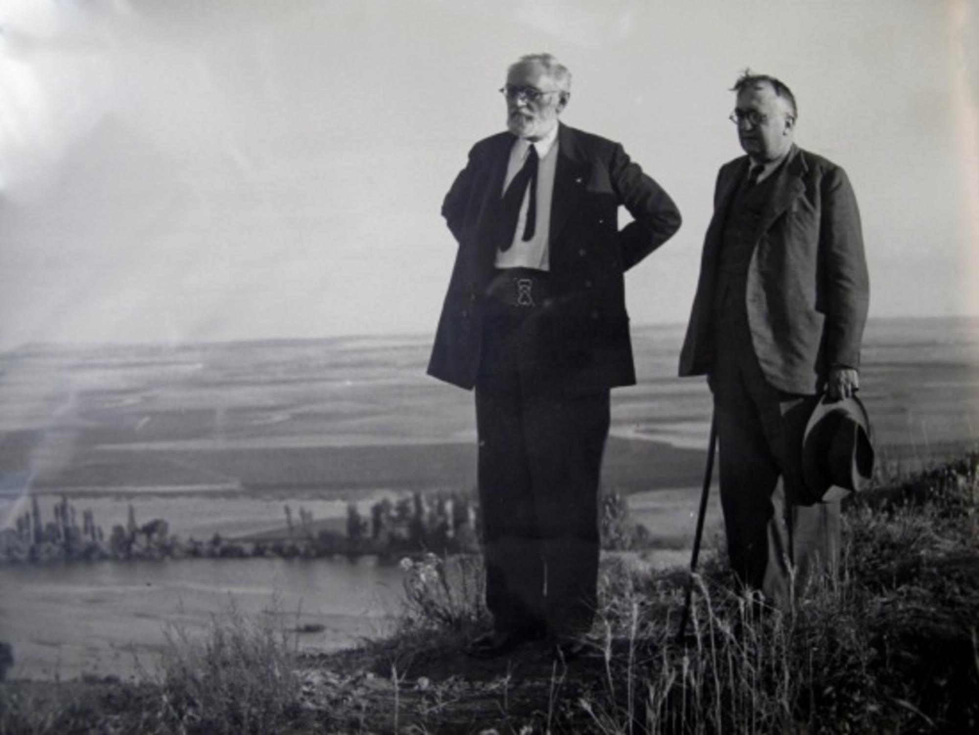 Unamuno y Casto Prieto en La Flecha de fray Luis (Cabrerizos)