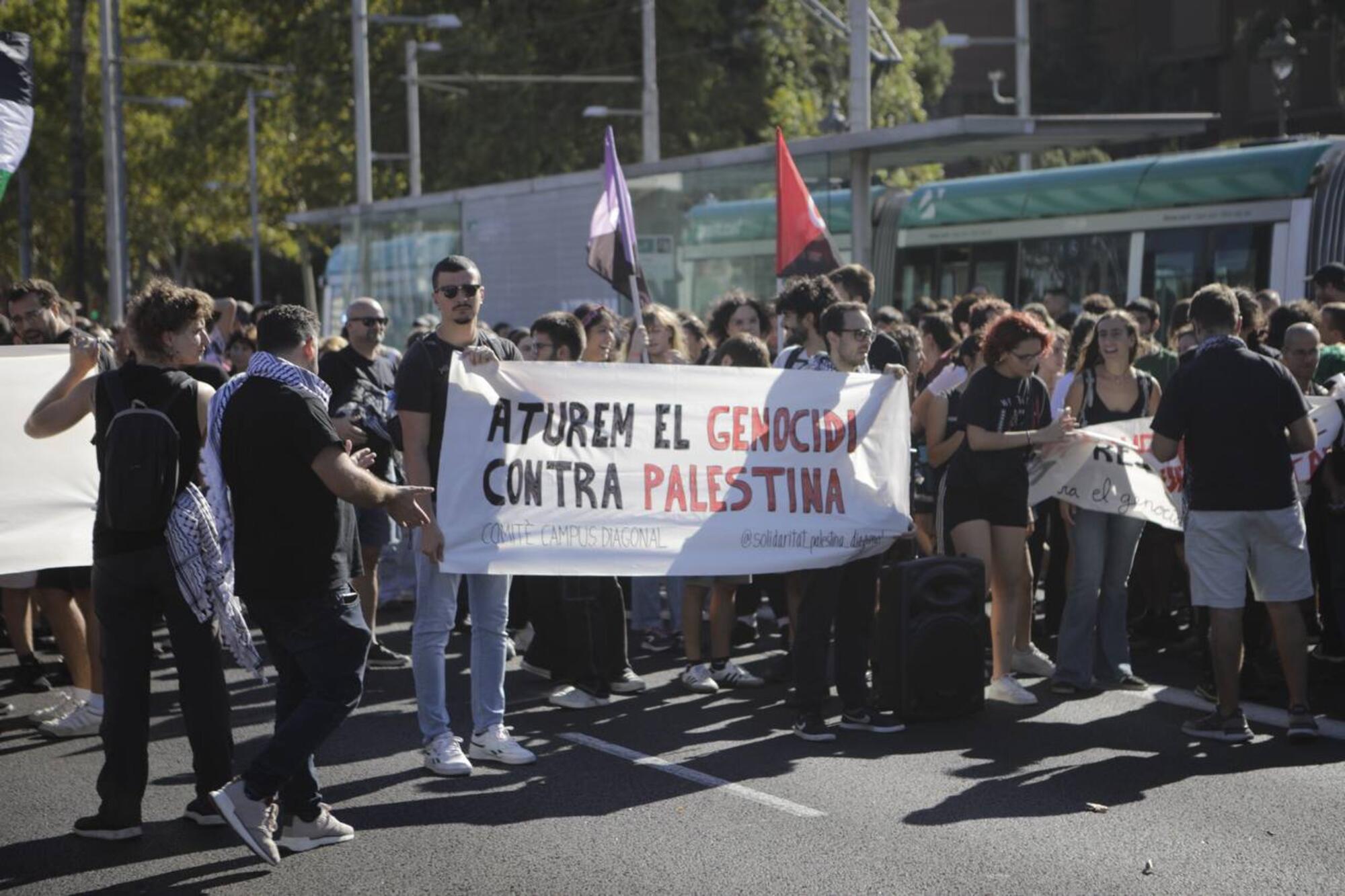 Piquete Barcelona Palestina - 5