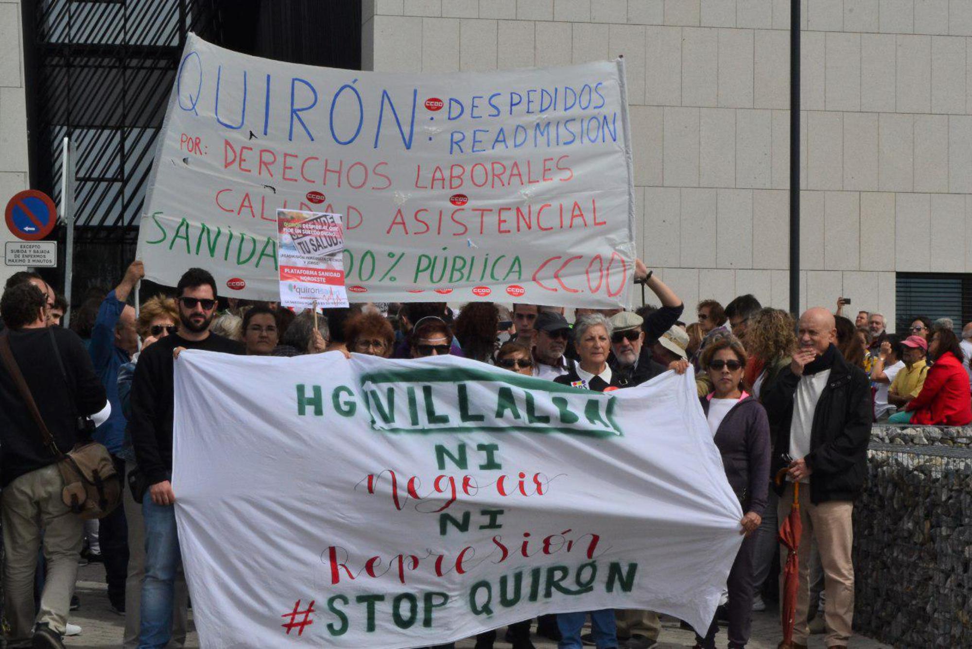 Protesta hospital villalba