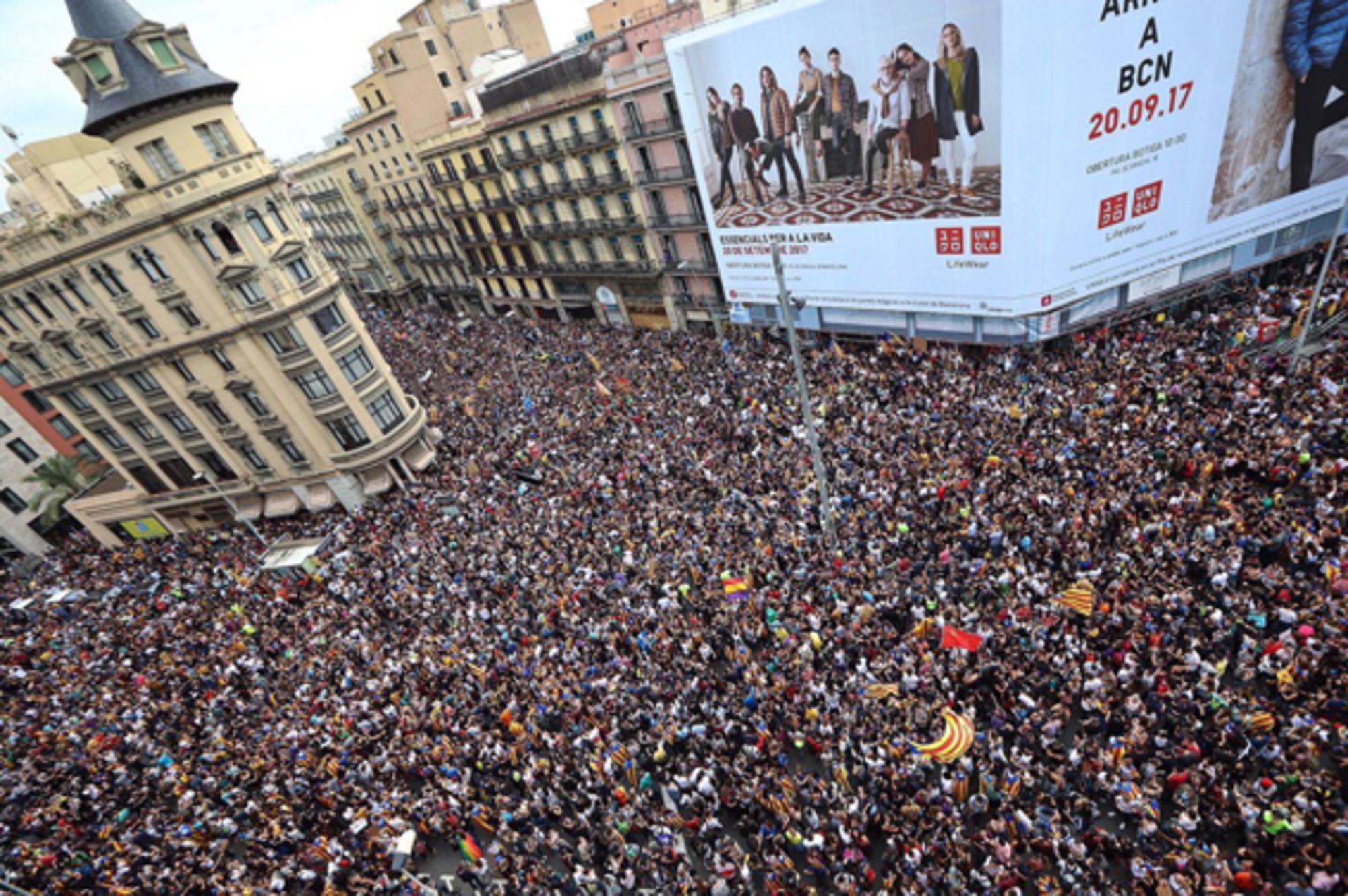 Manifestación del 3 de octubre en Barcelona