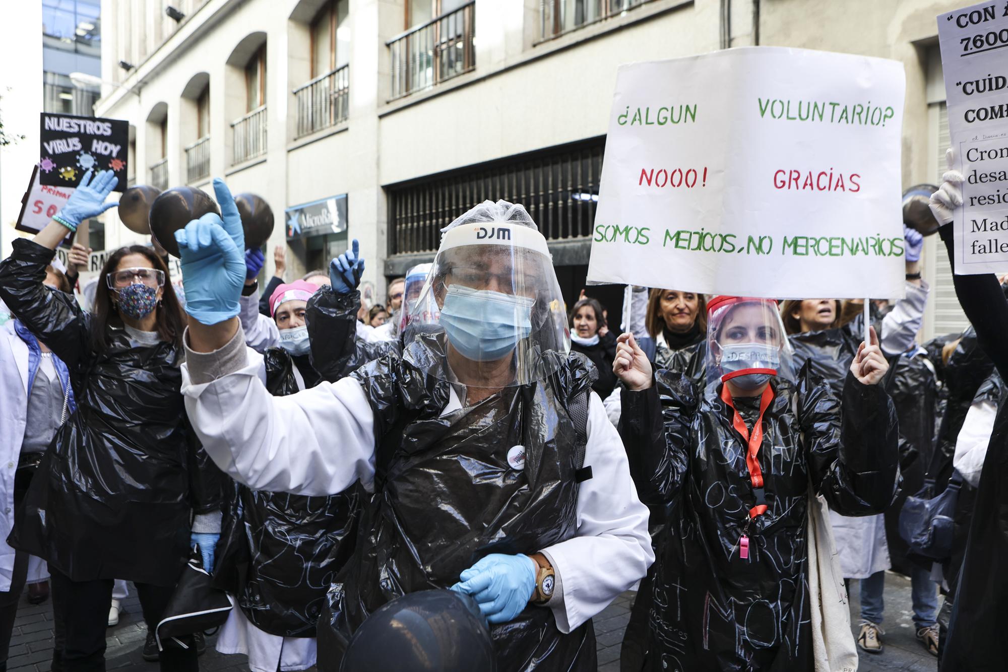 Manifestación médicos Consejería de Sanidad 2