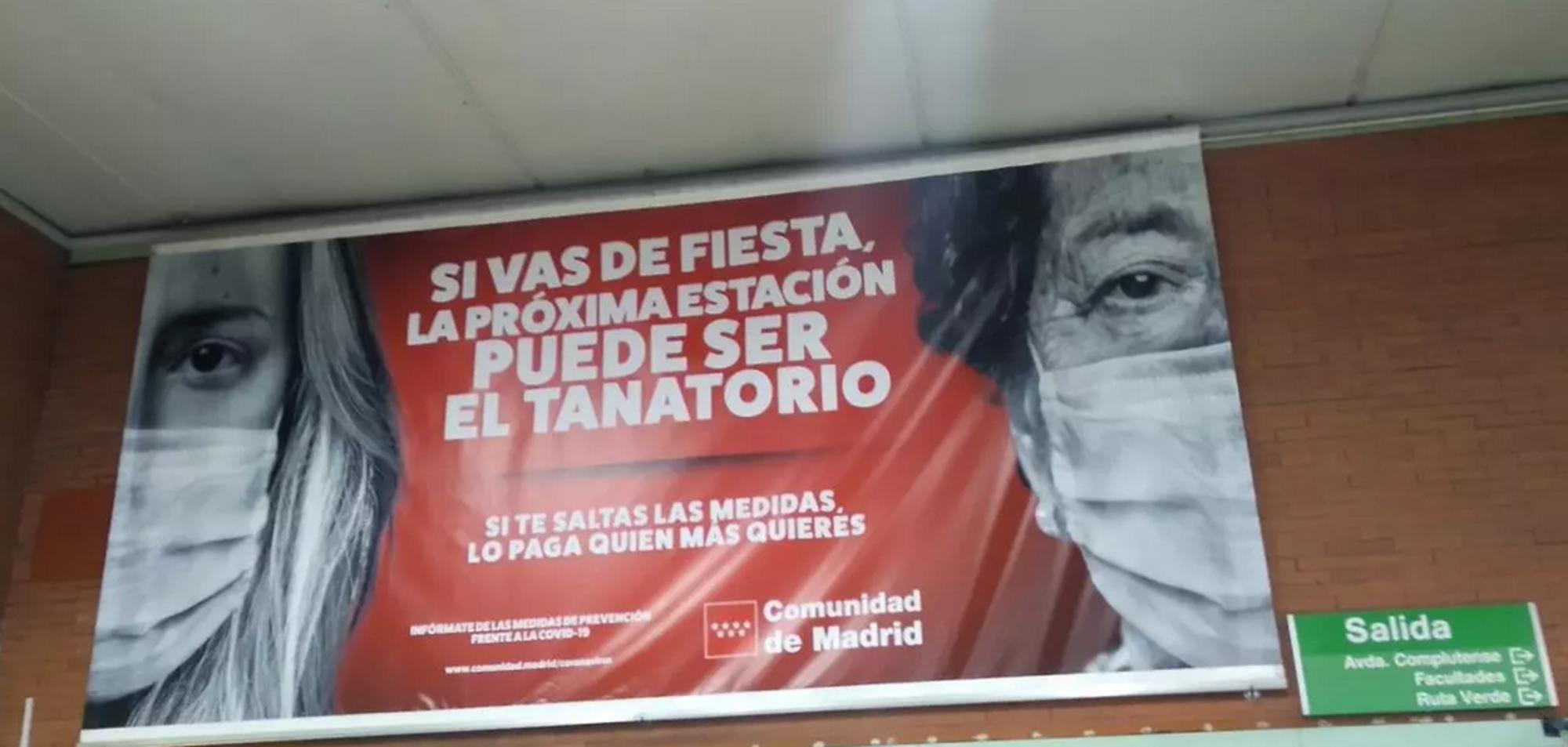 Campaña metro covid jóvenes criminalización