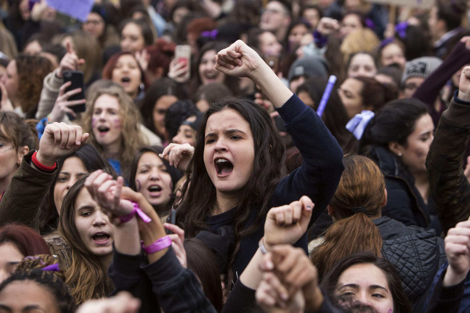 Día internacional de la mujer, 8 de marzo en Madrid. 